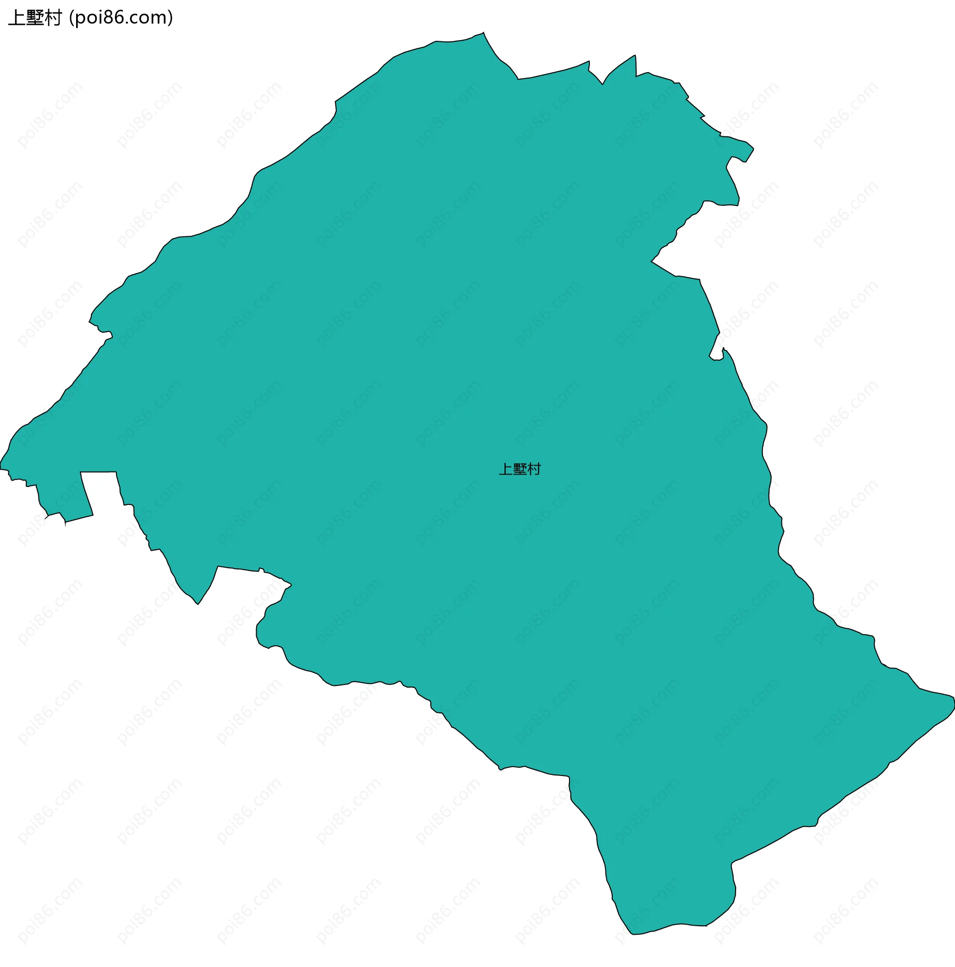 上墅村边界地图