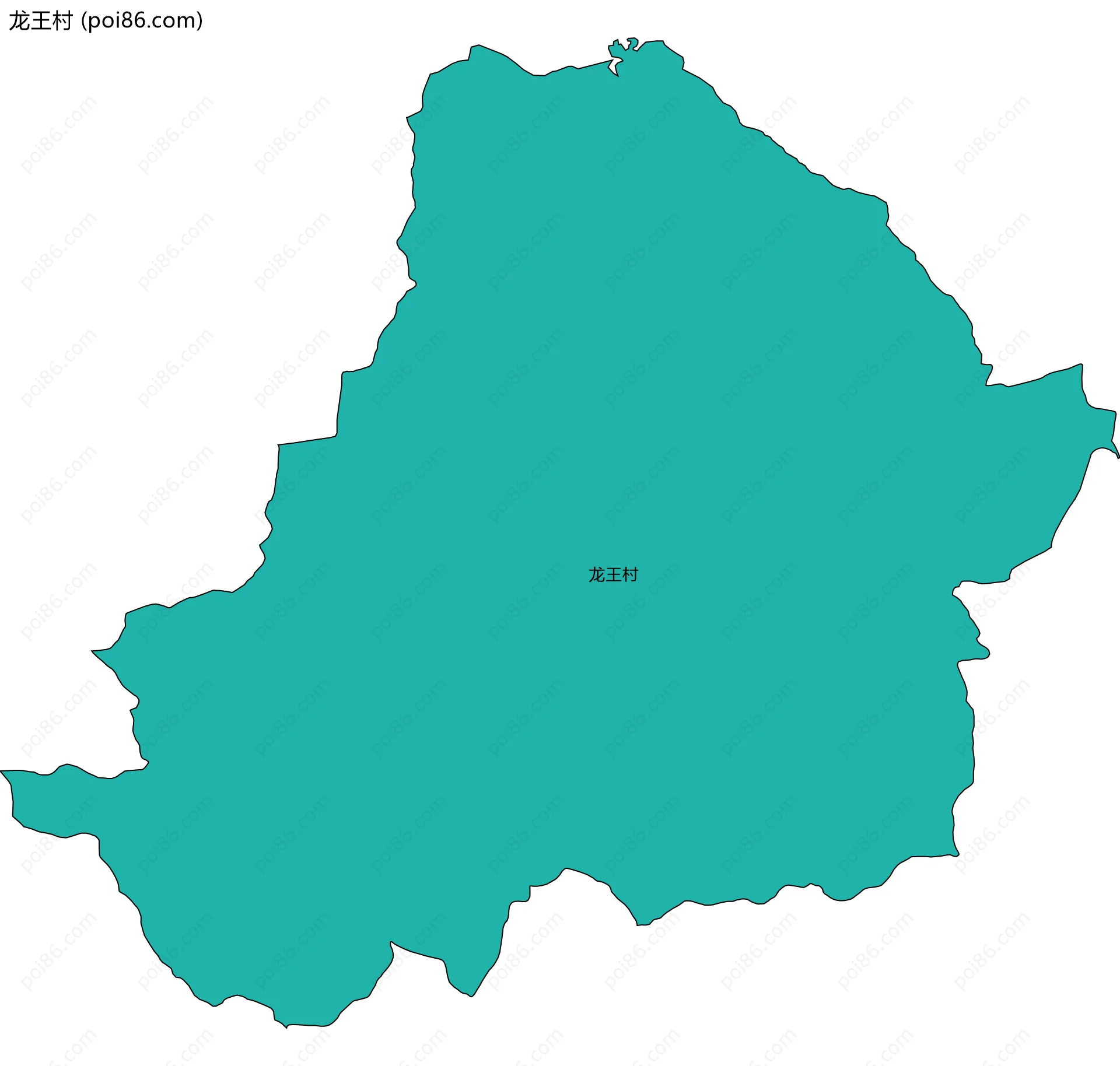 龙王村边界地图