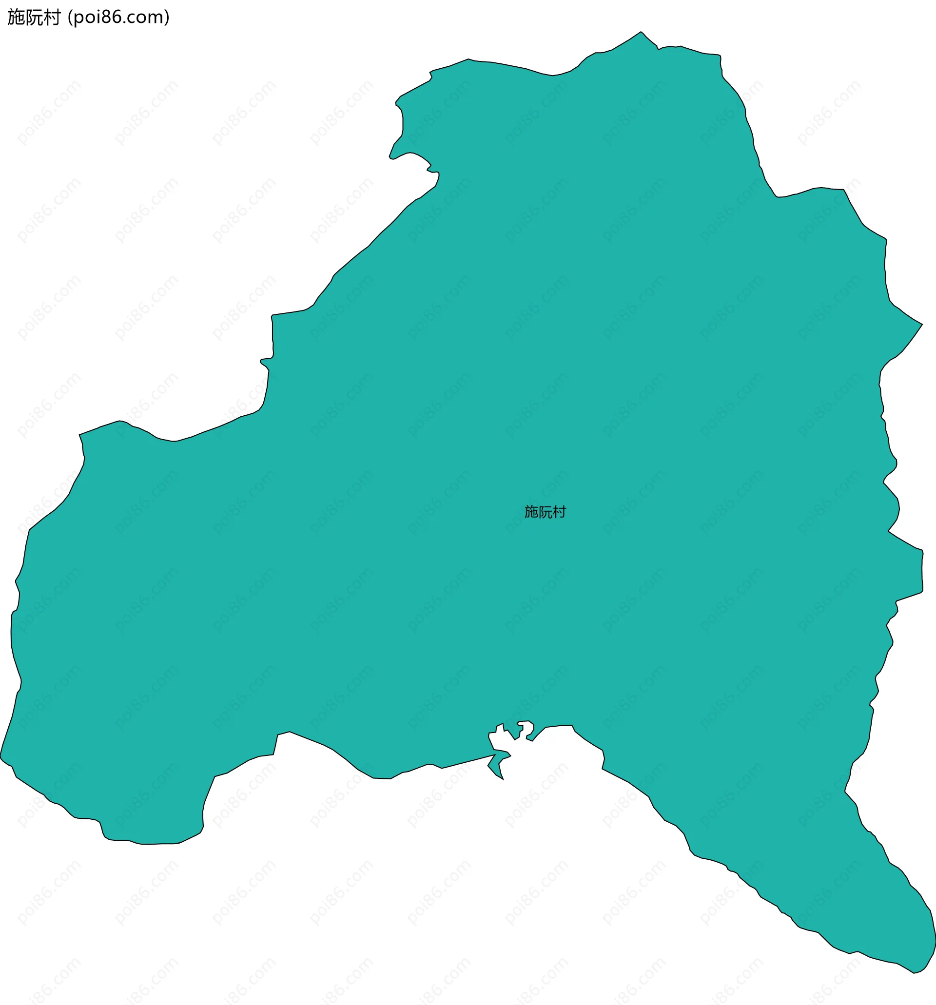 施阮村边界地图