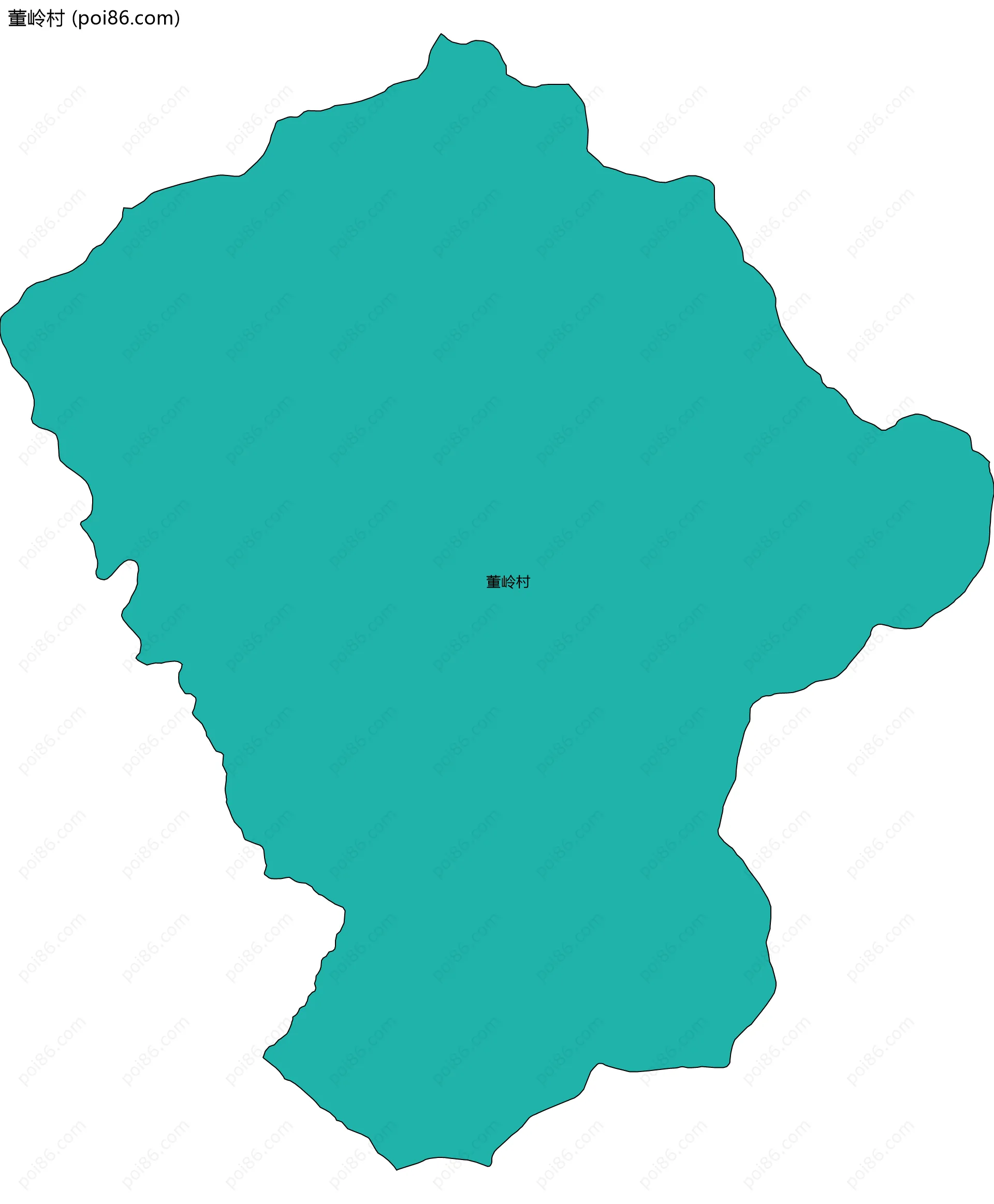 董岭村边界地图