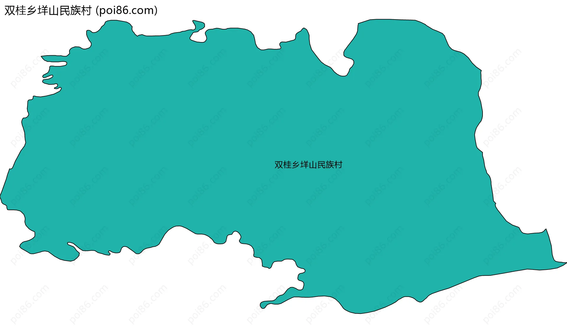 双桂乡垟山民族村边界地图