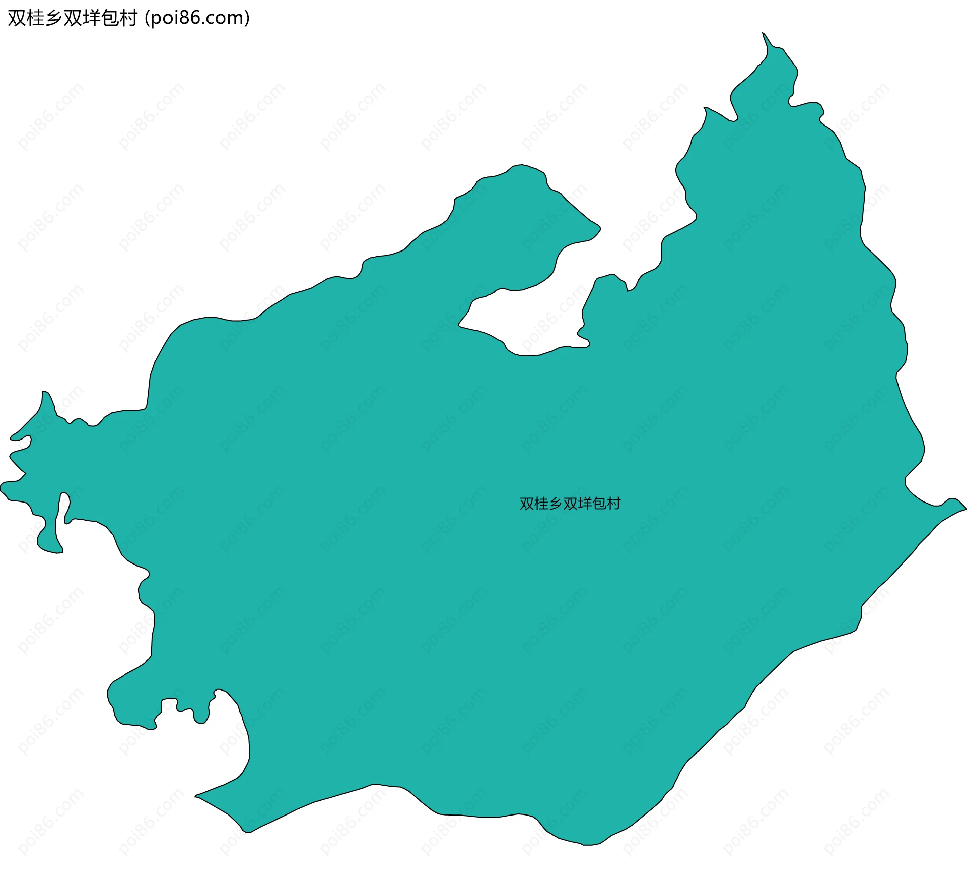 双桂乡双垟包村边界地图