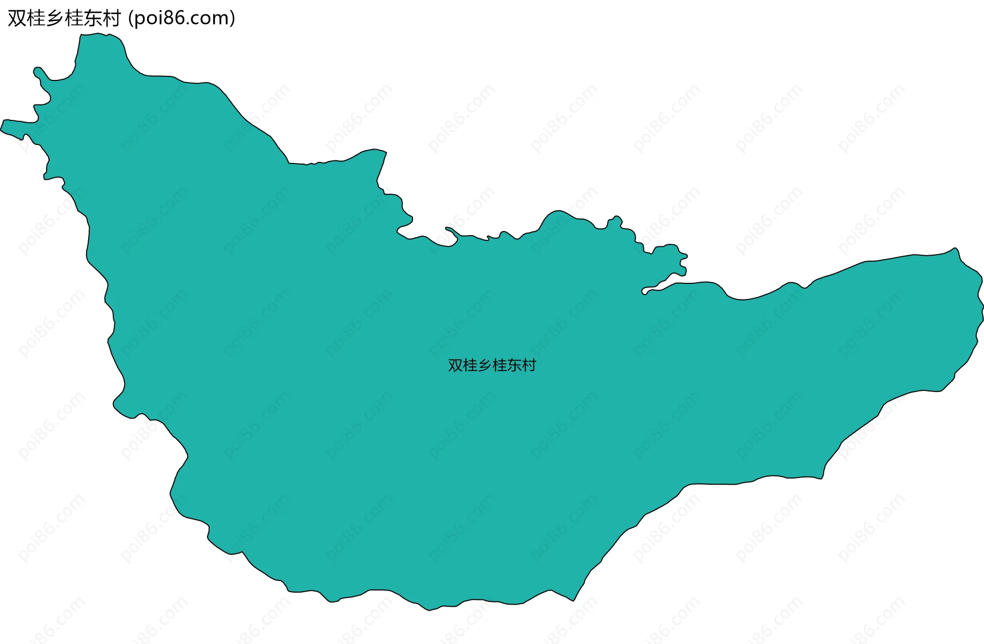 双桂乡桂东村边界地图