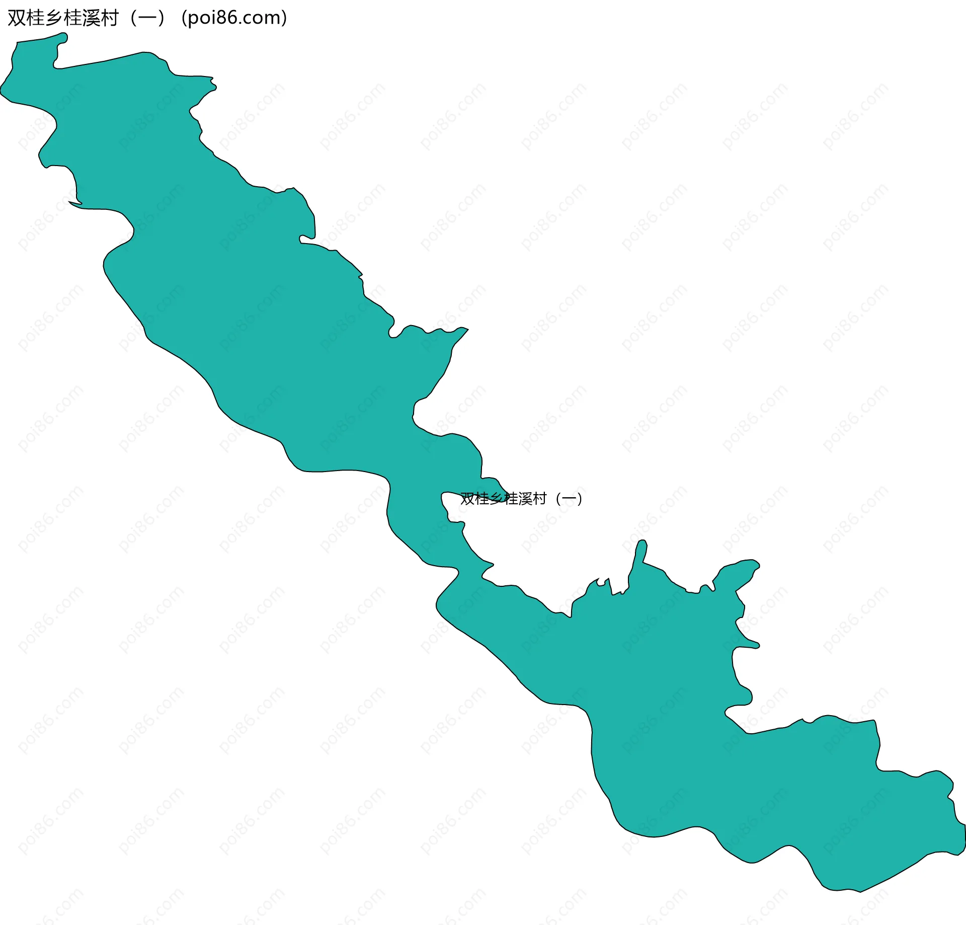 双桂乡桂溪村（一）边界地图