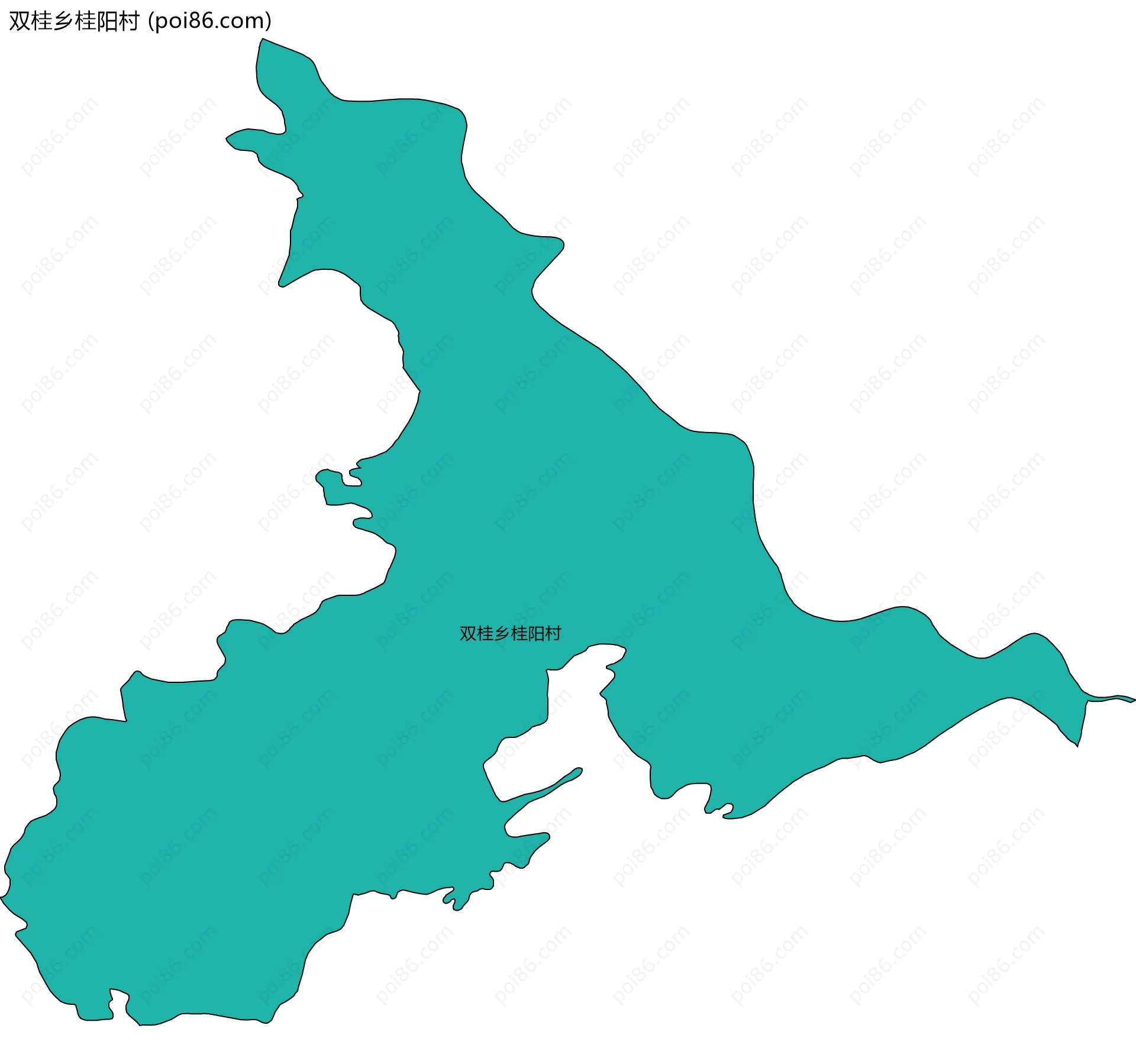 双桂乡桂阳村边界地图