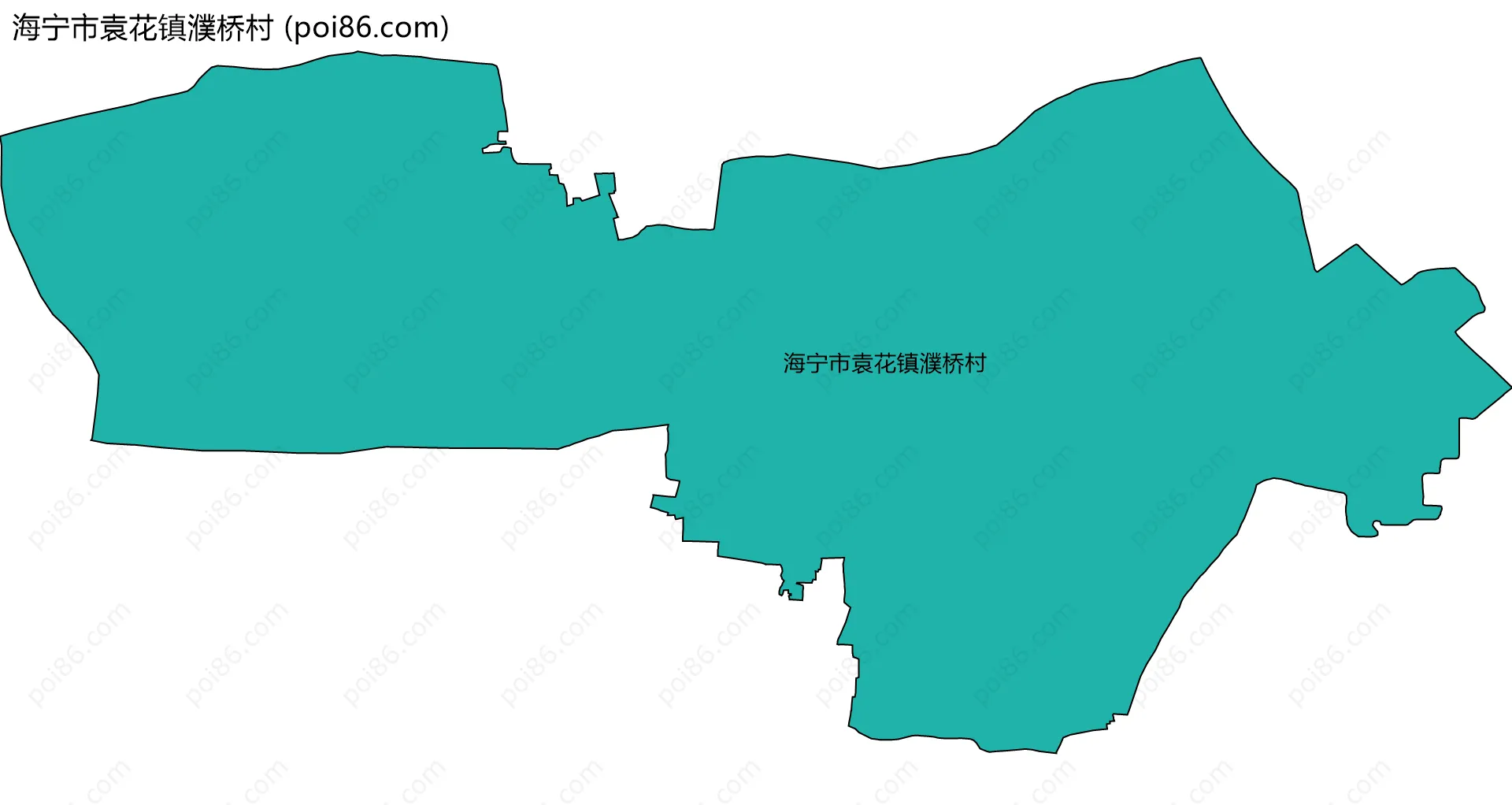 海宁市袁花镇濮桥村边界地图