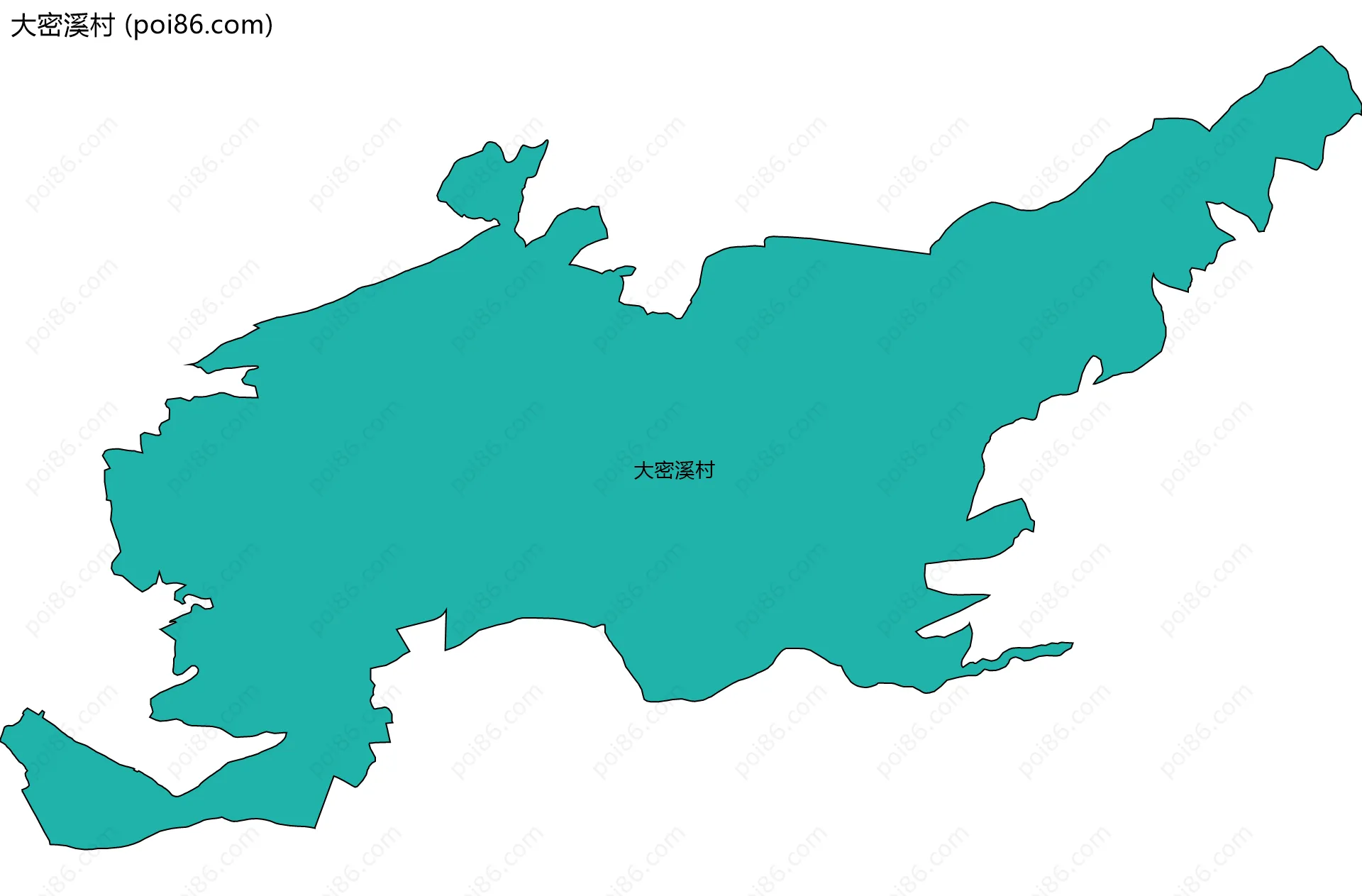 大密溪村边界地图