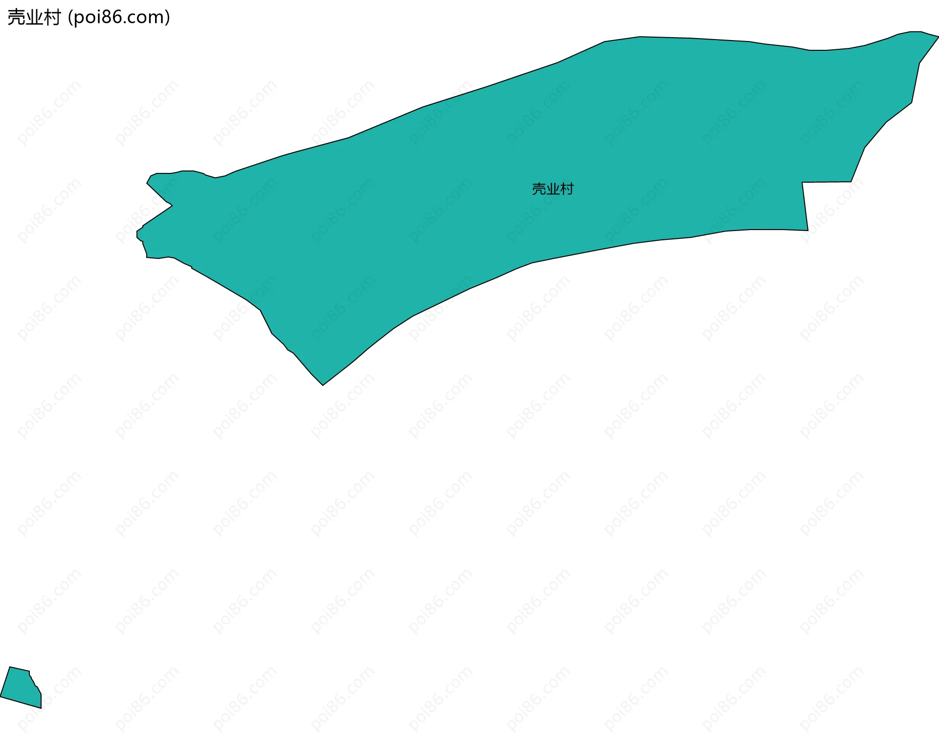 壳业村边界地图