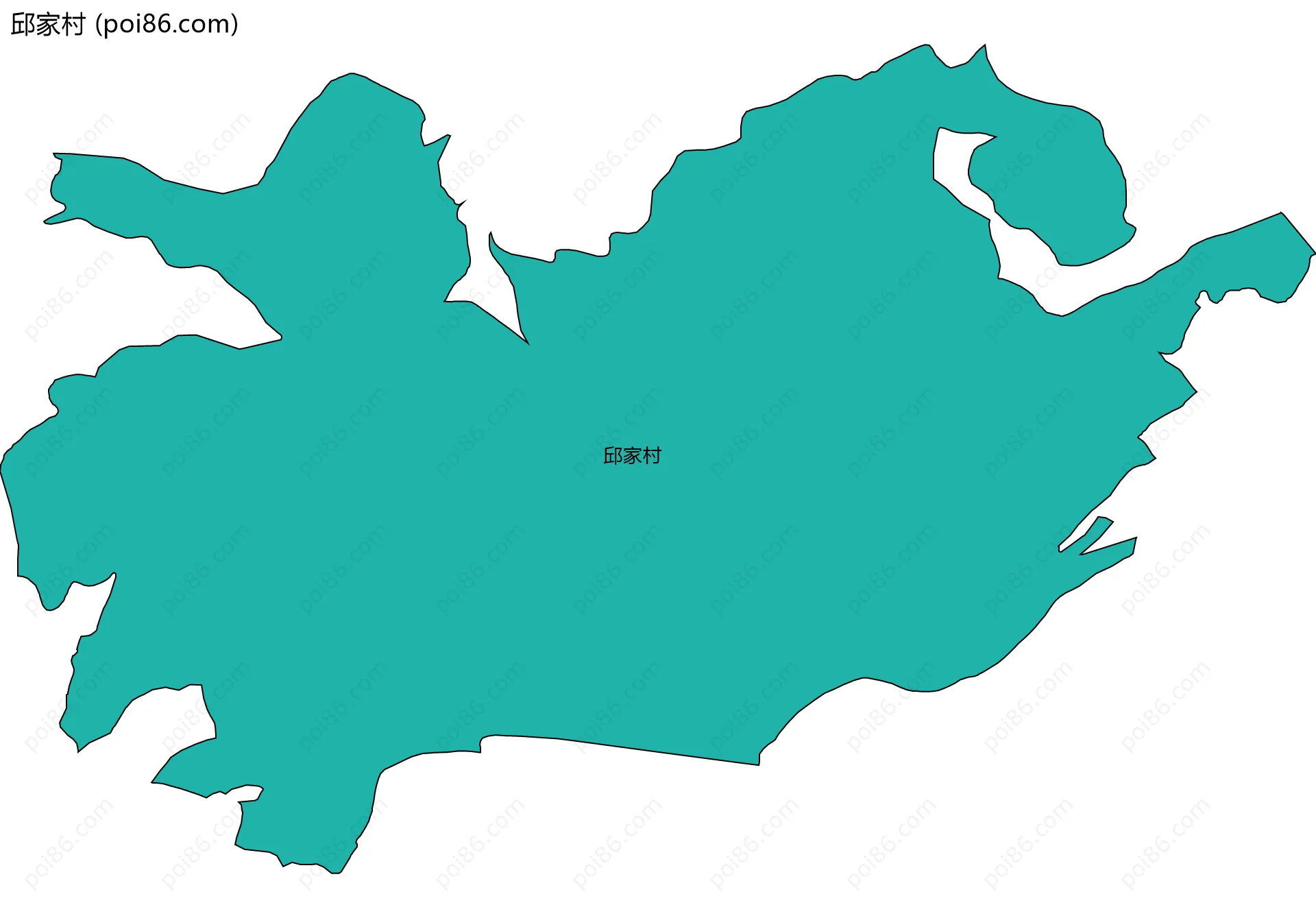 邱家村边界地图