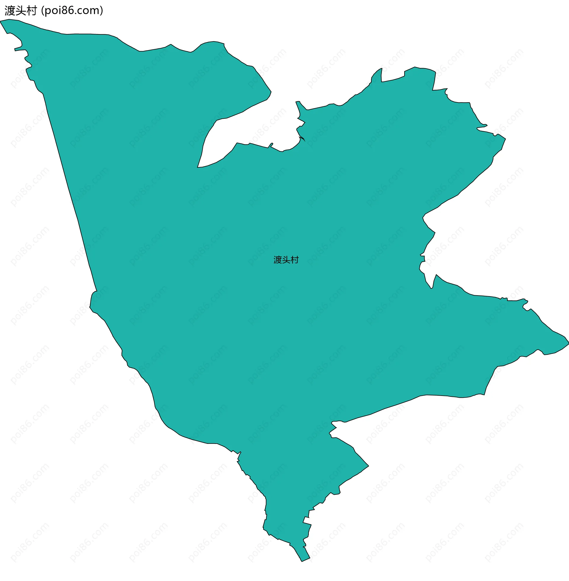 渡头村边界地图