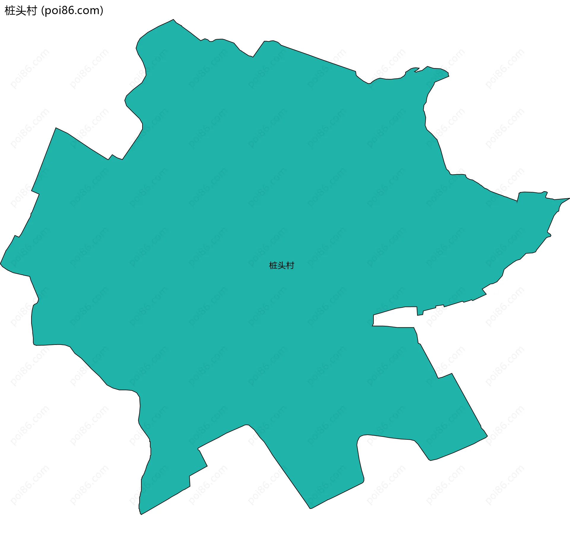 桩头村边界地图