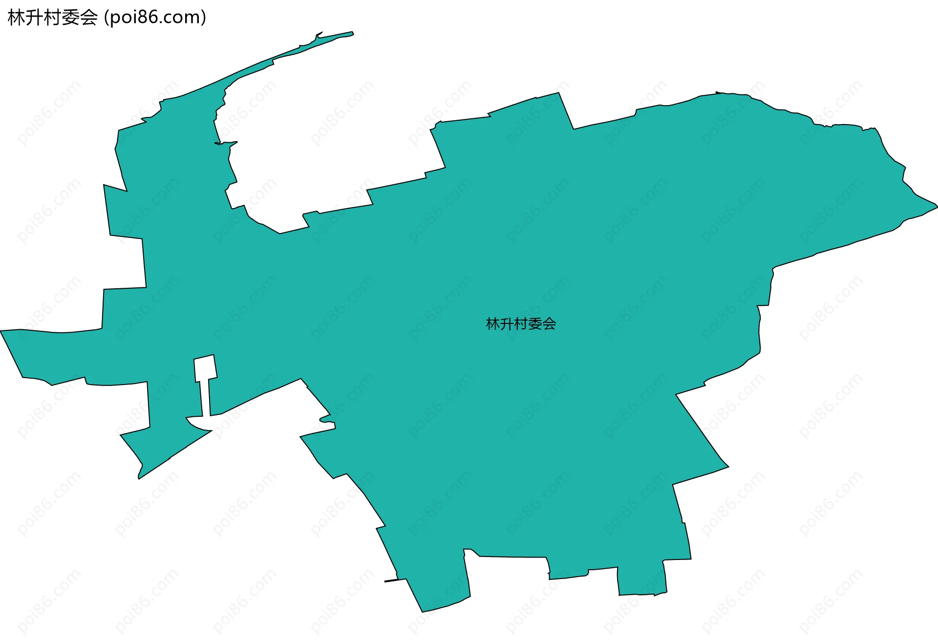 林升村委会边界地图