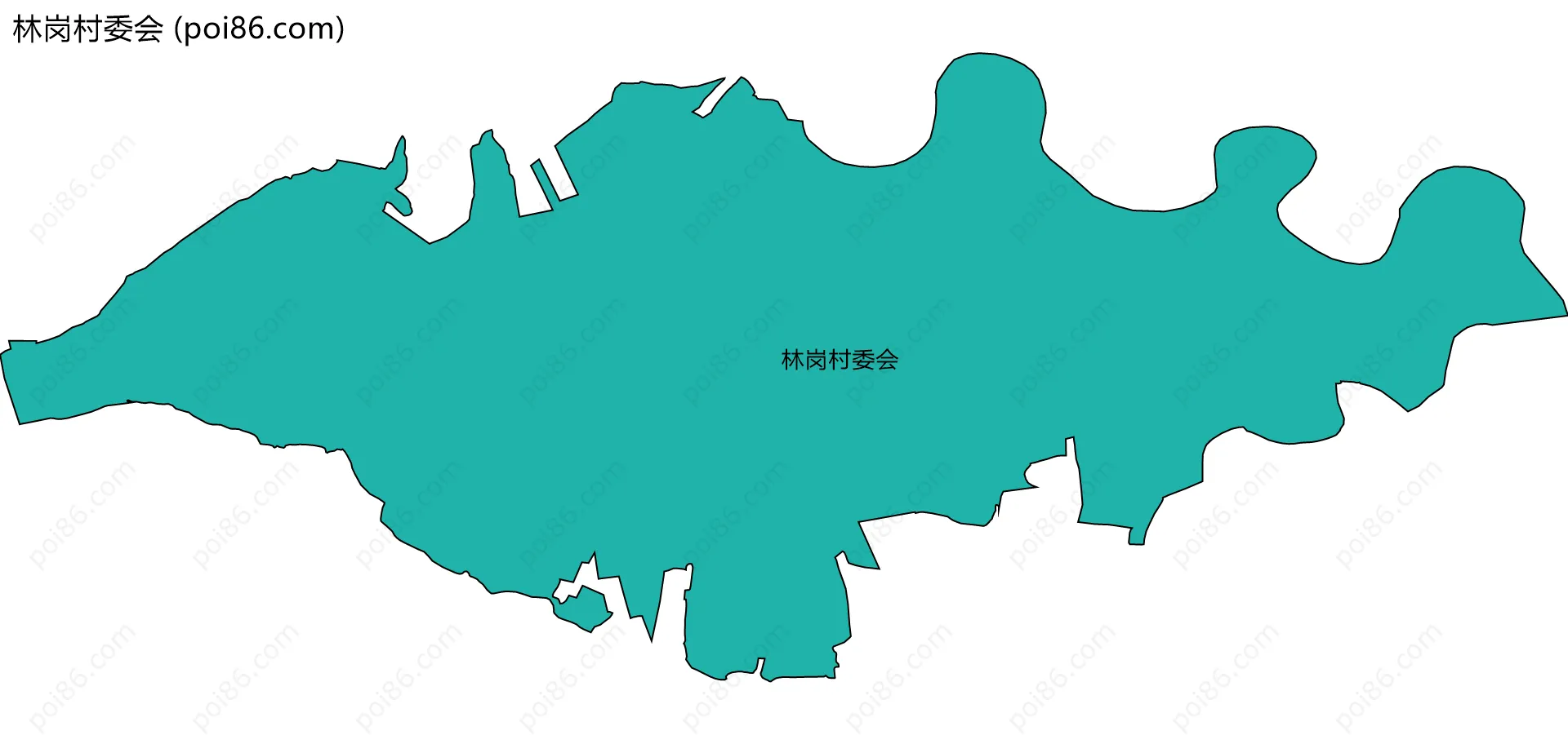 林岗村委会边界地图