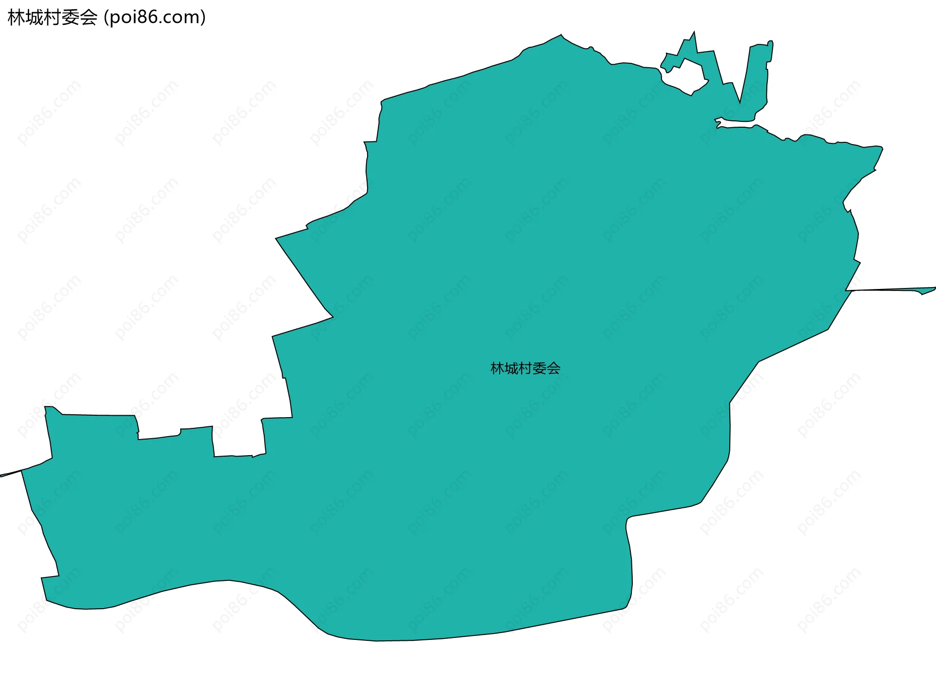 林城村委会边界地图
