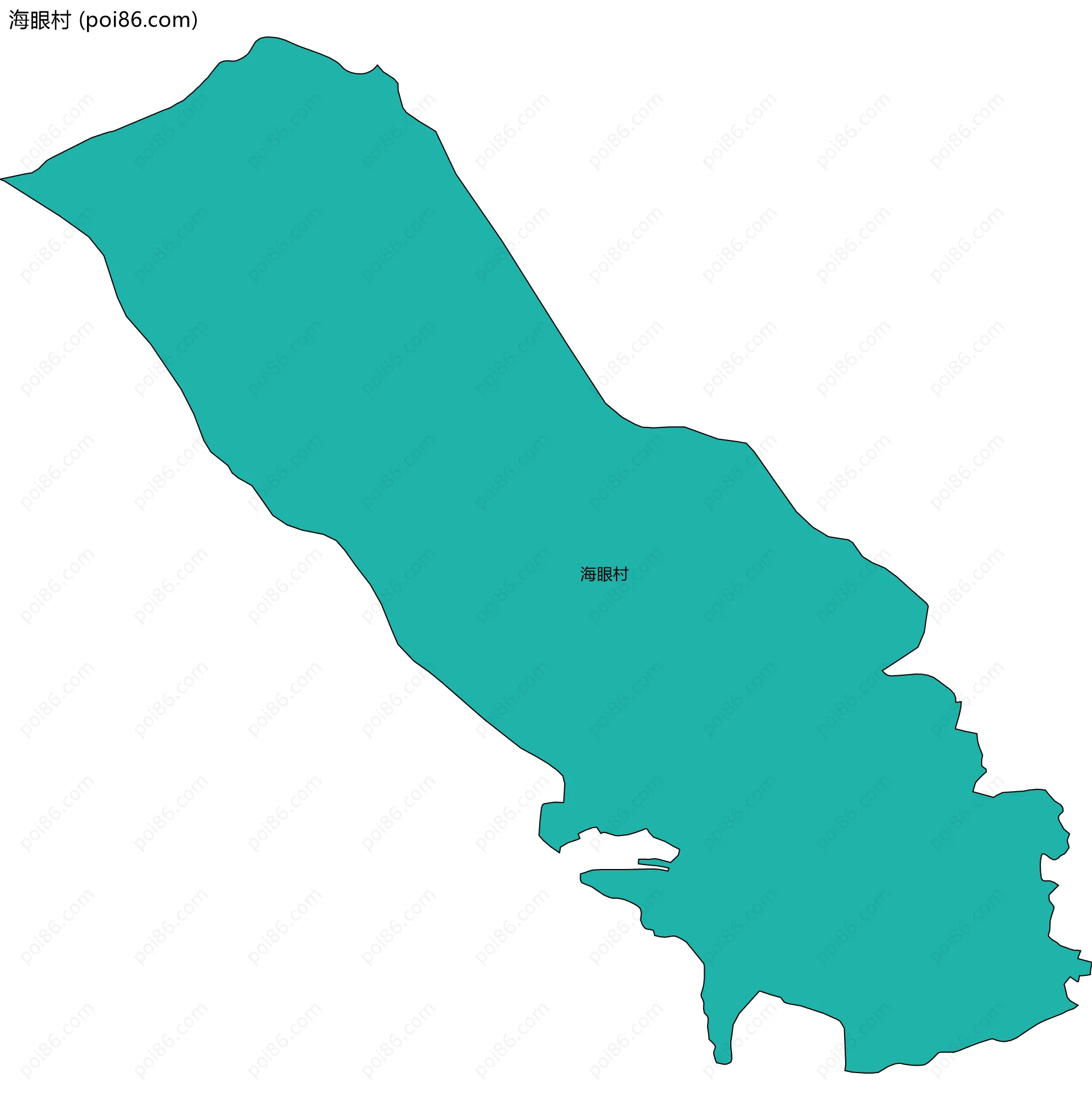 海眼村边界地图