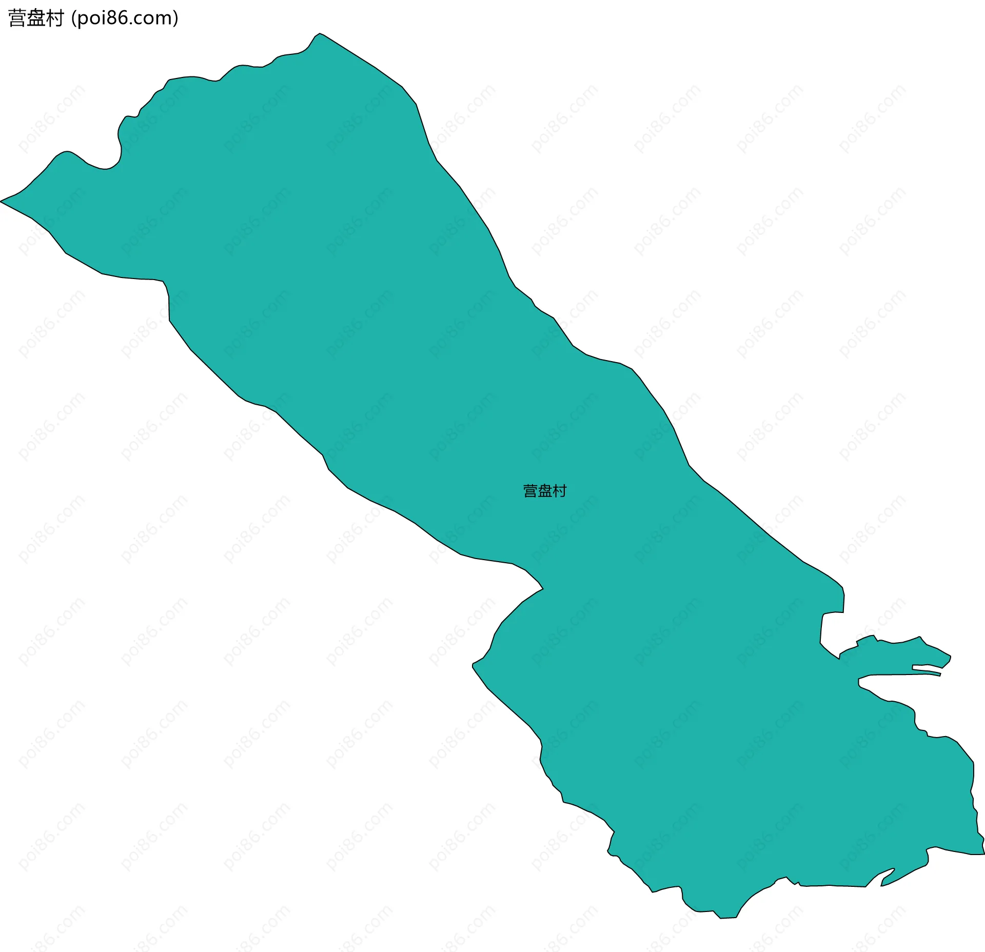 营盘村边界地图