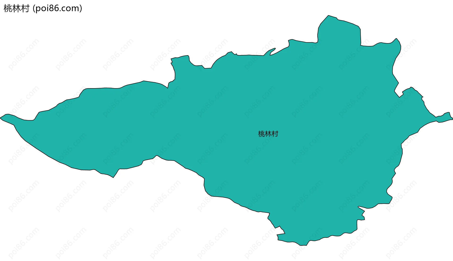 桃林村边界地图