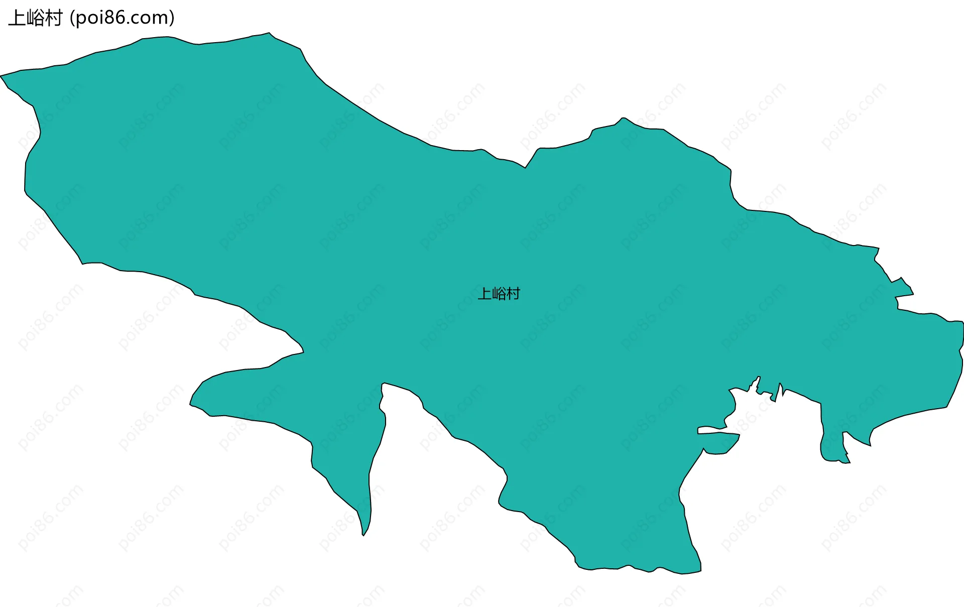 上峪村边界地图