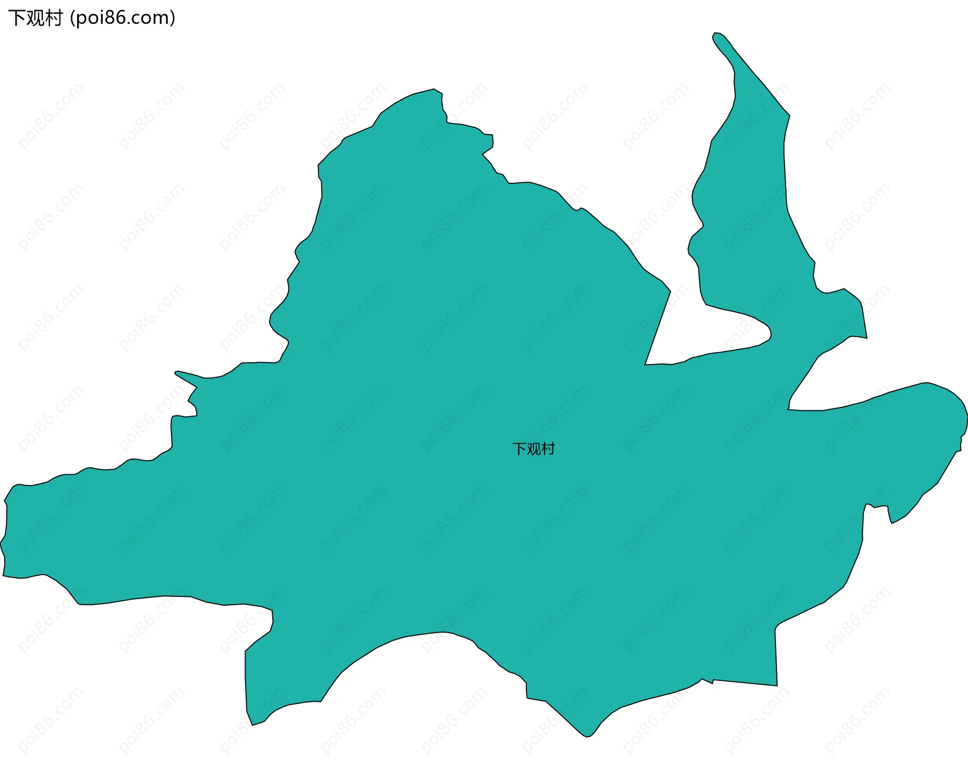 下观村边界地图
