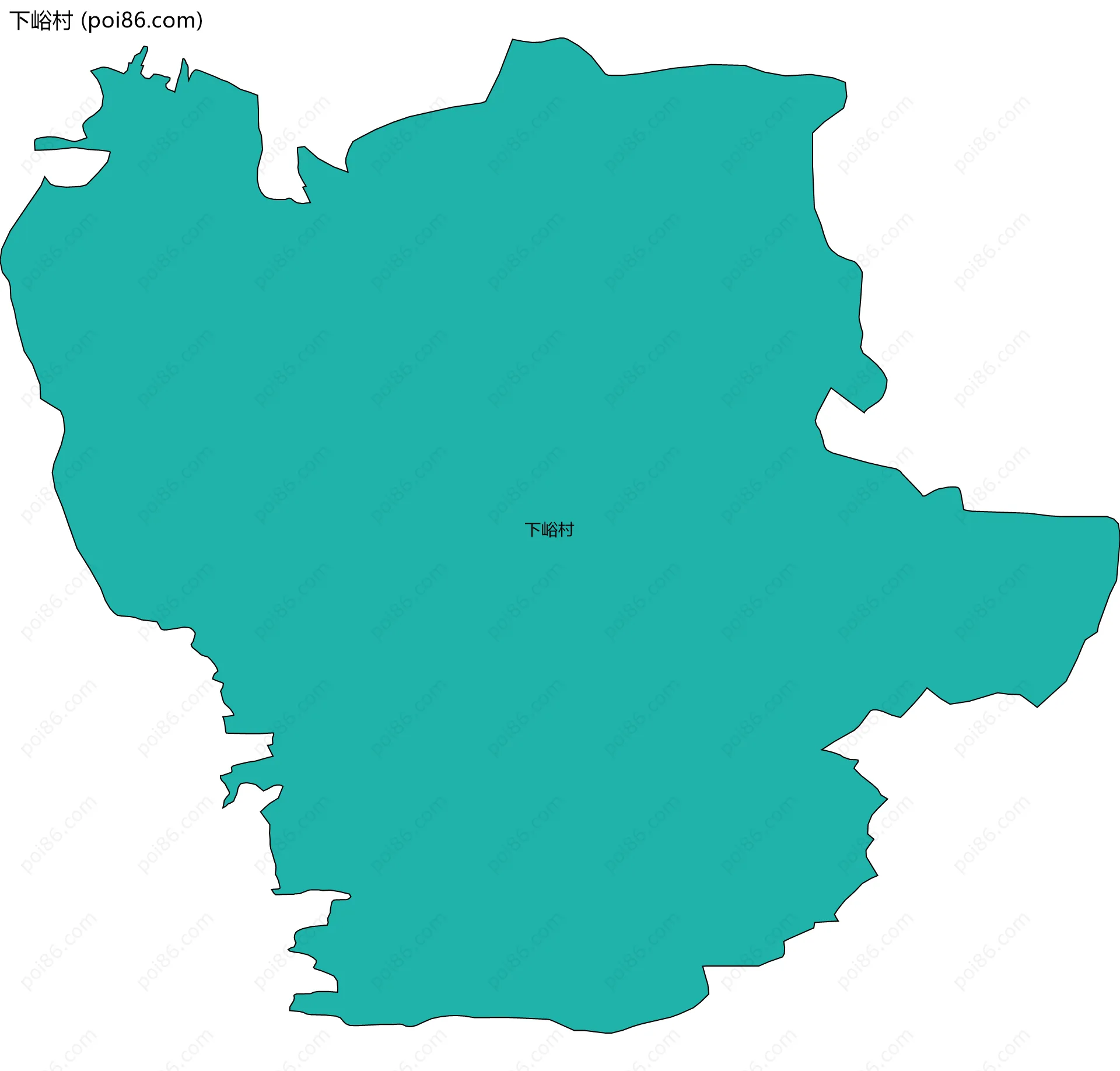 下峪村边界地图