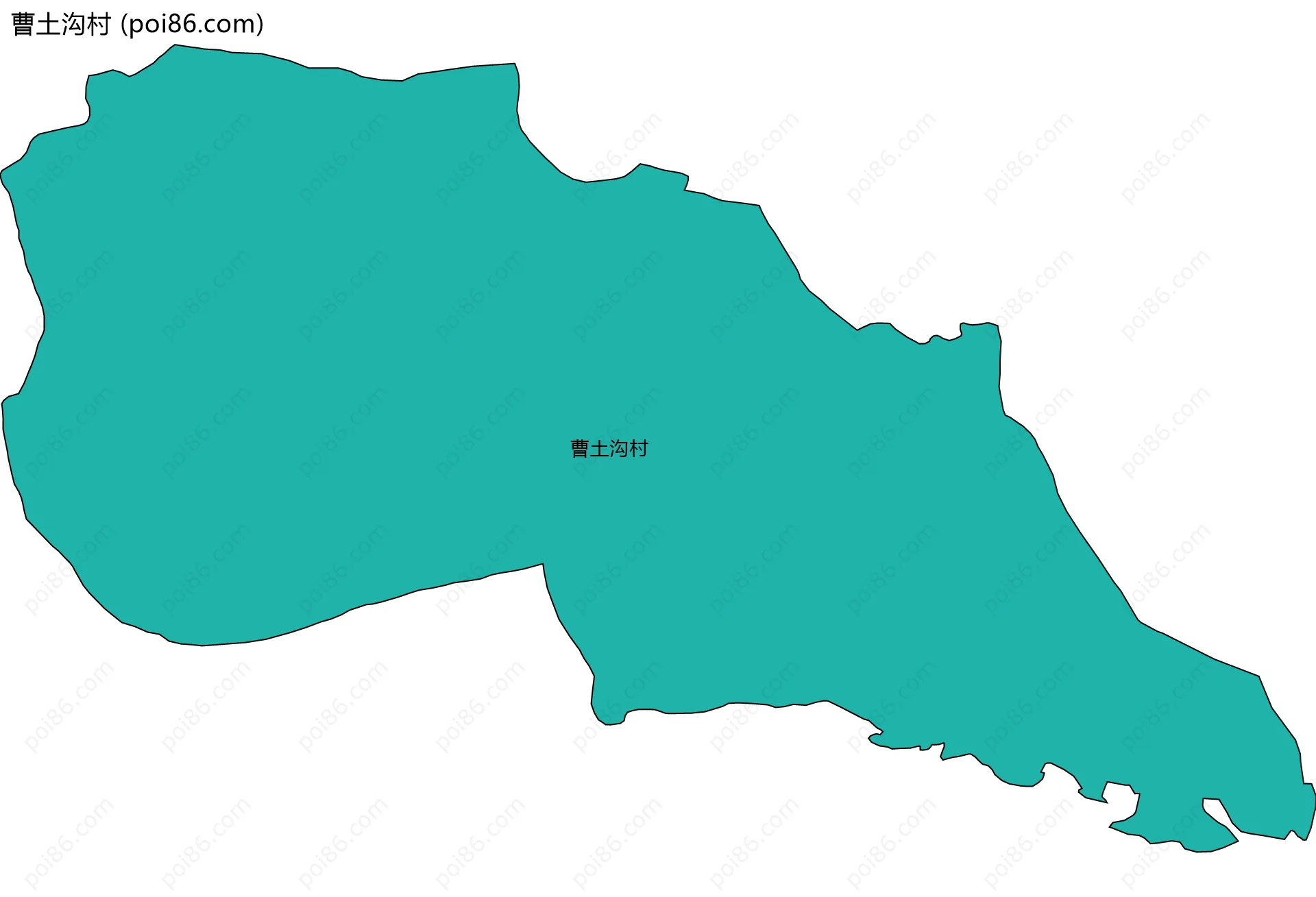 曹土沟村边界地图