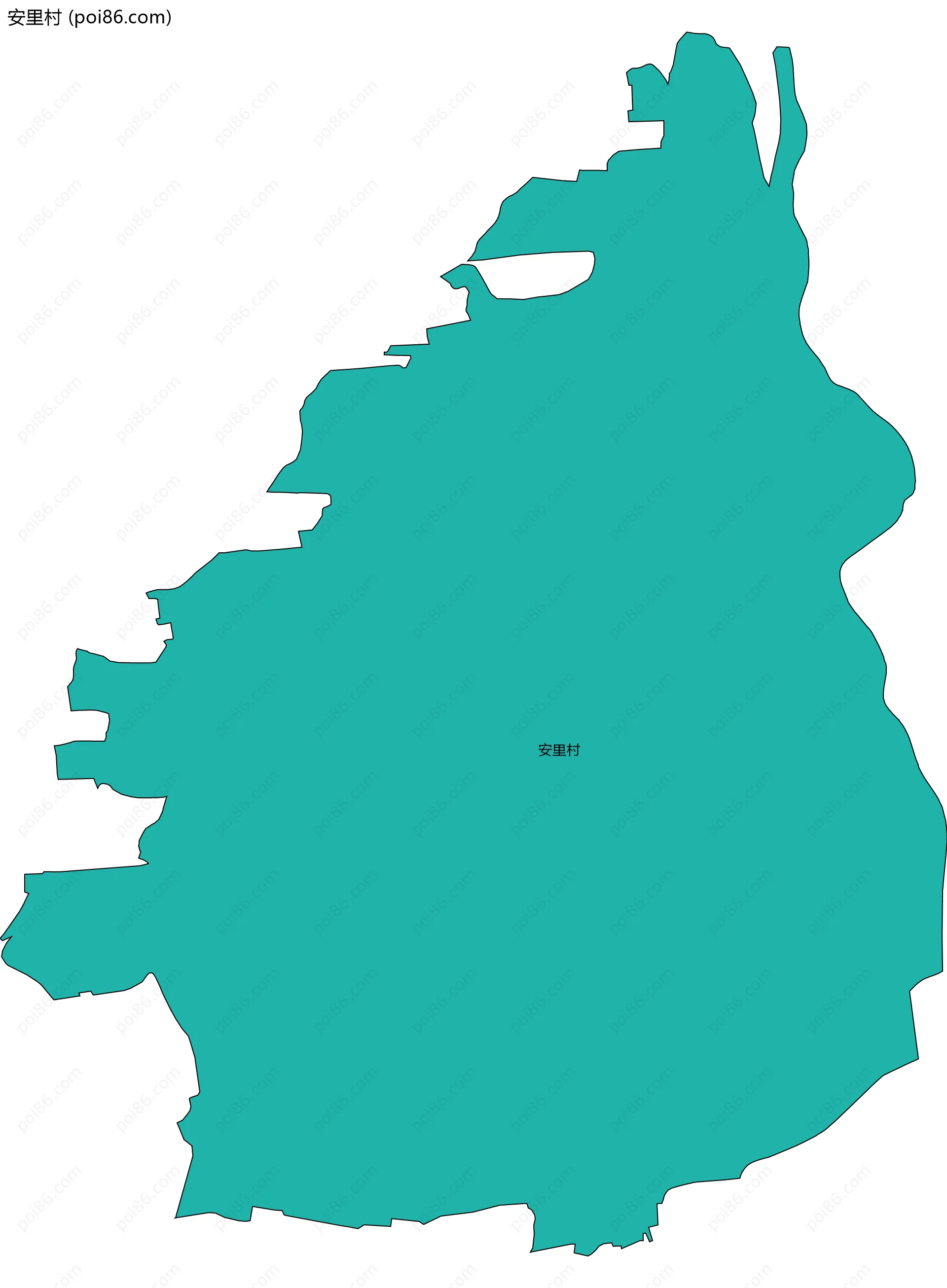 安里村边界地图