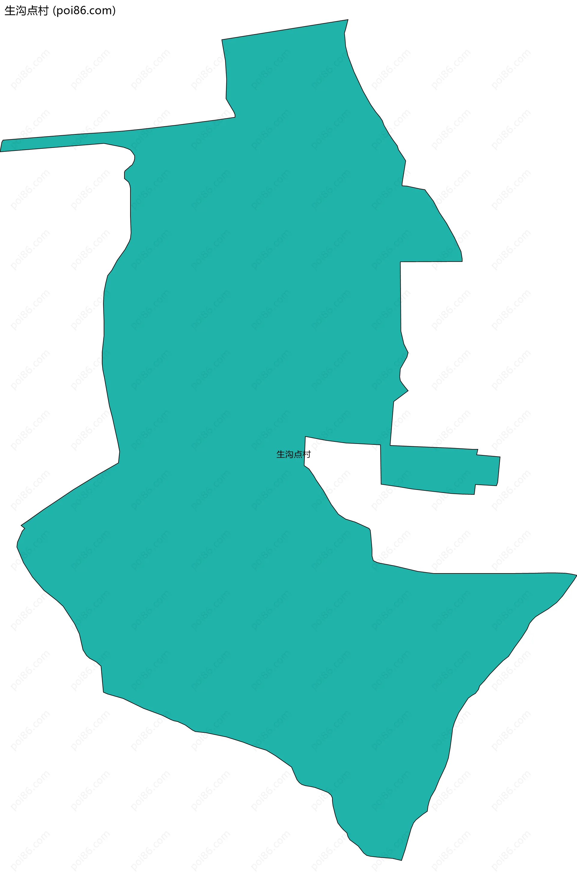 生沟点村边界地图