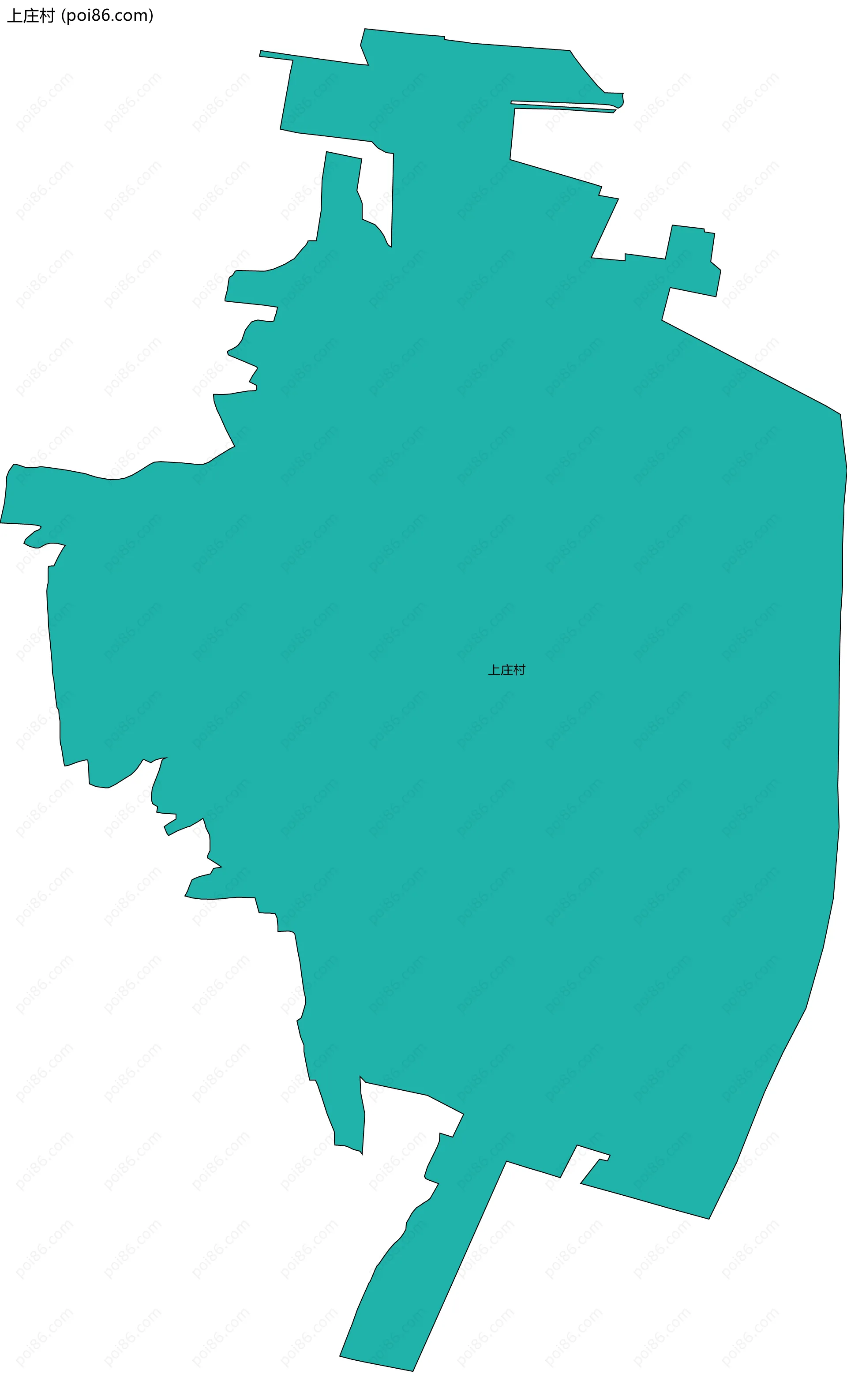 上庄村边界地图