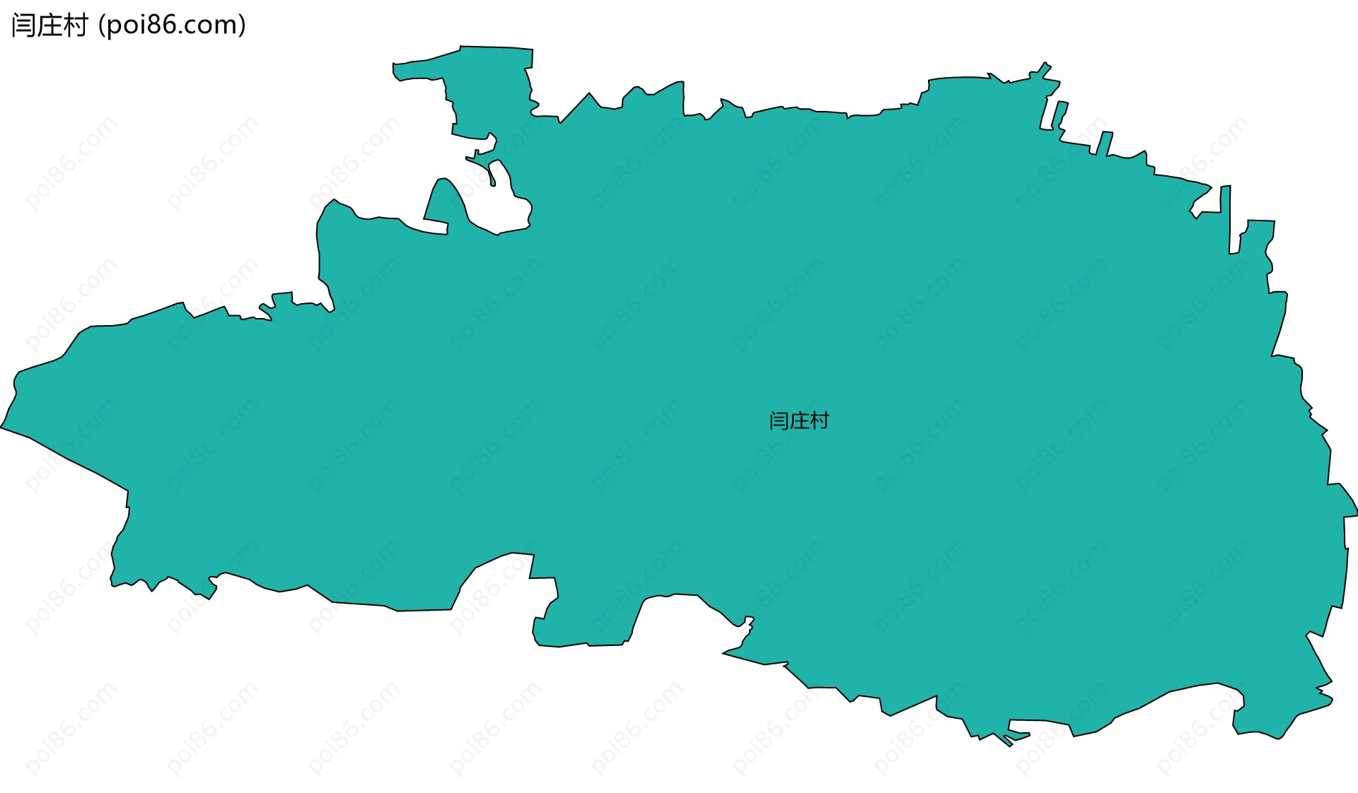 闫庄村边界地图