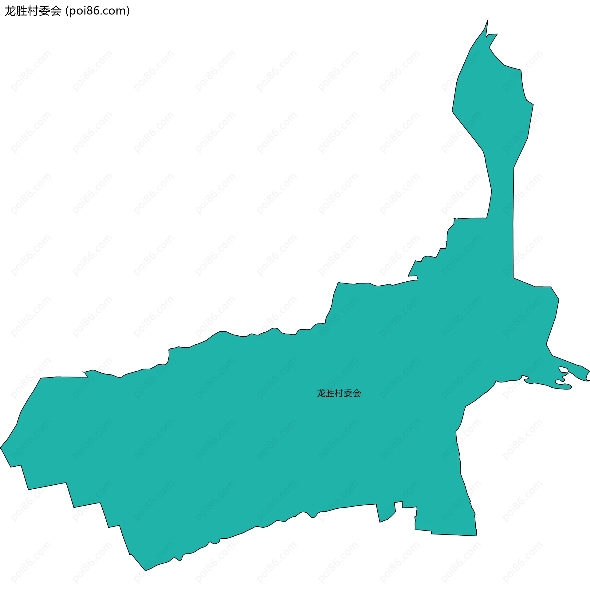 龙胜村委会边界地图