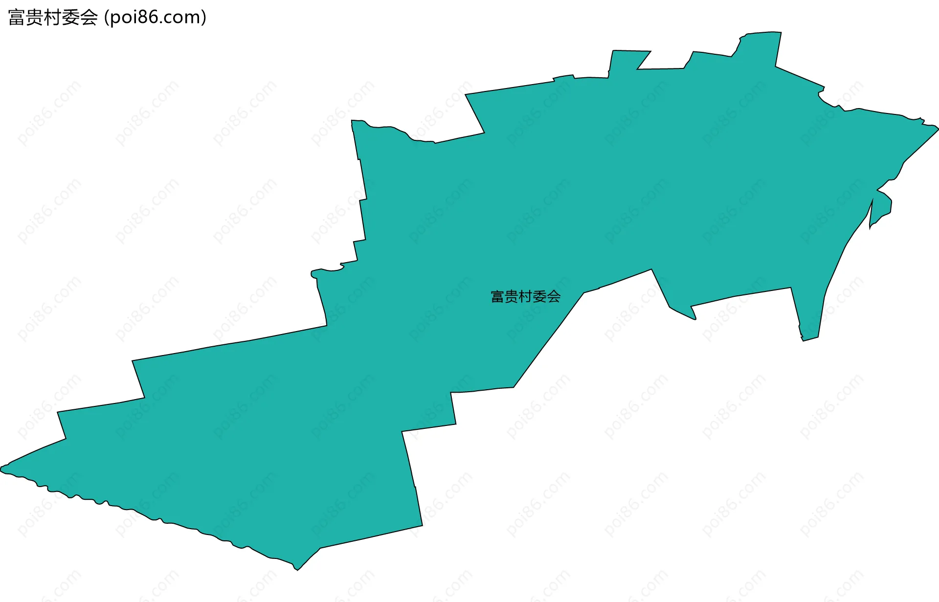 富贵村委会边界地图