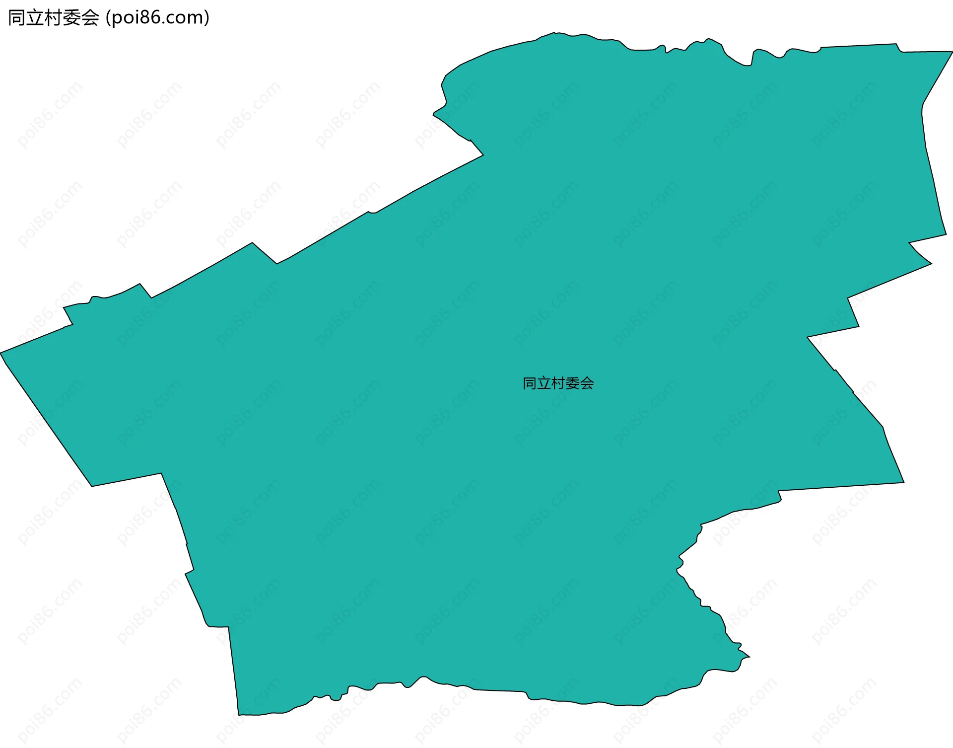同立村委会边界地图