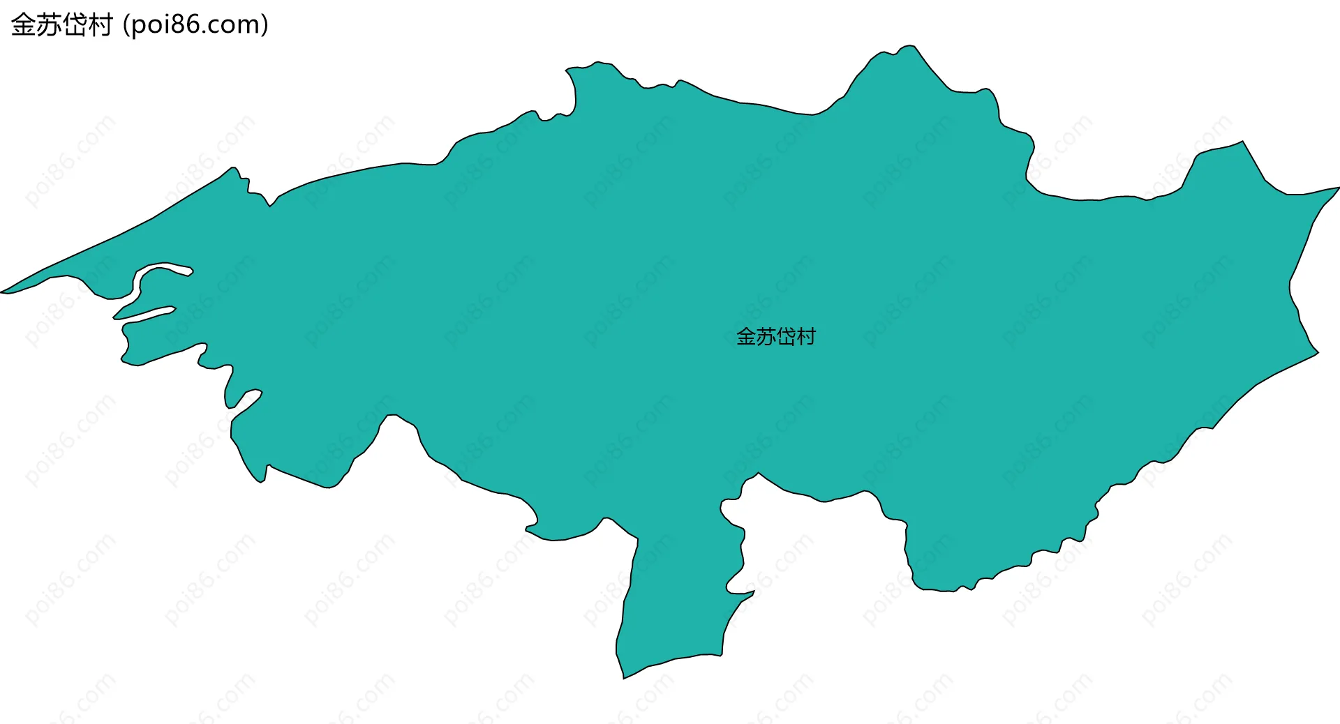 金苏岱村边界地图