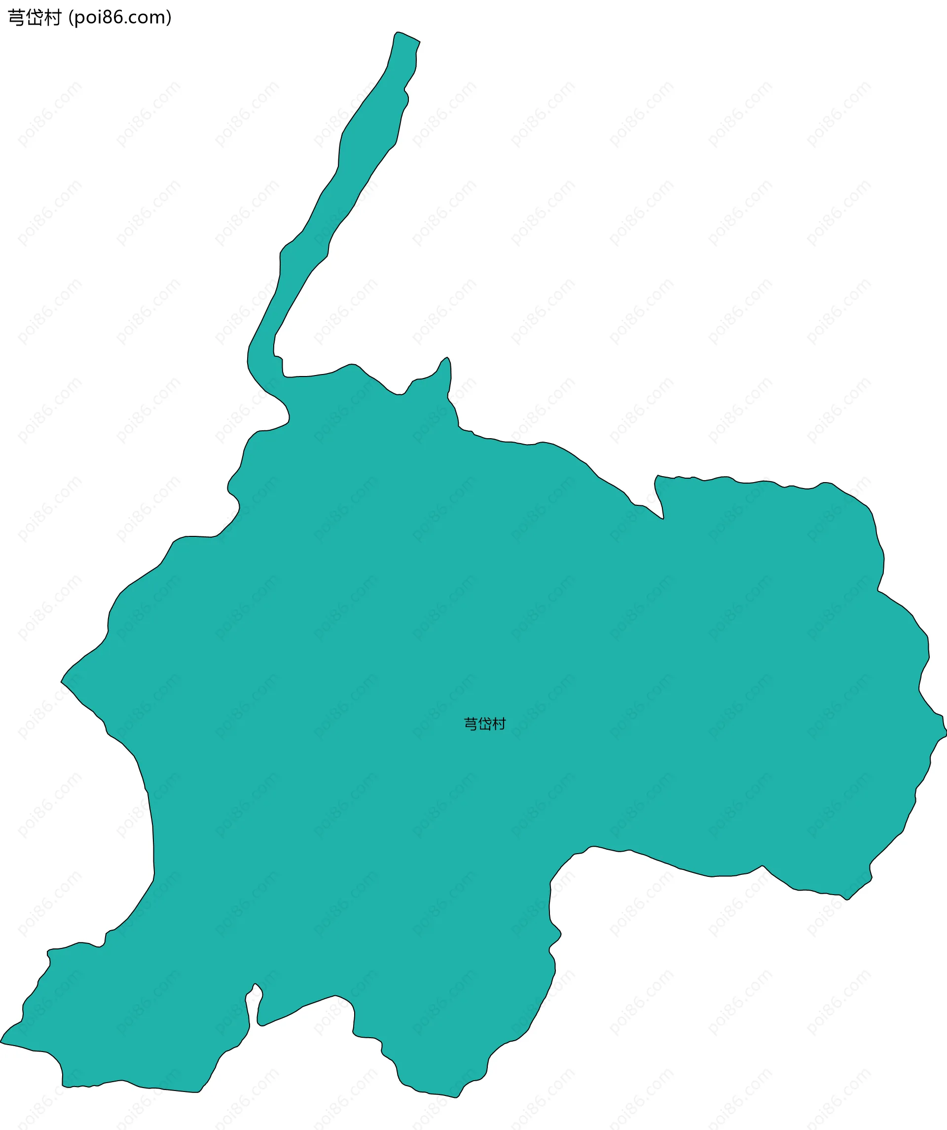 芎岱村边界地图