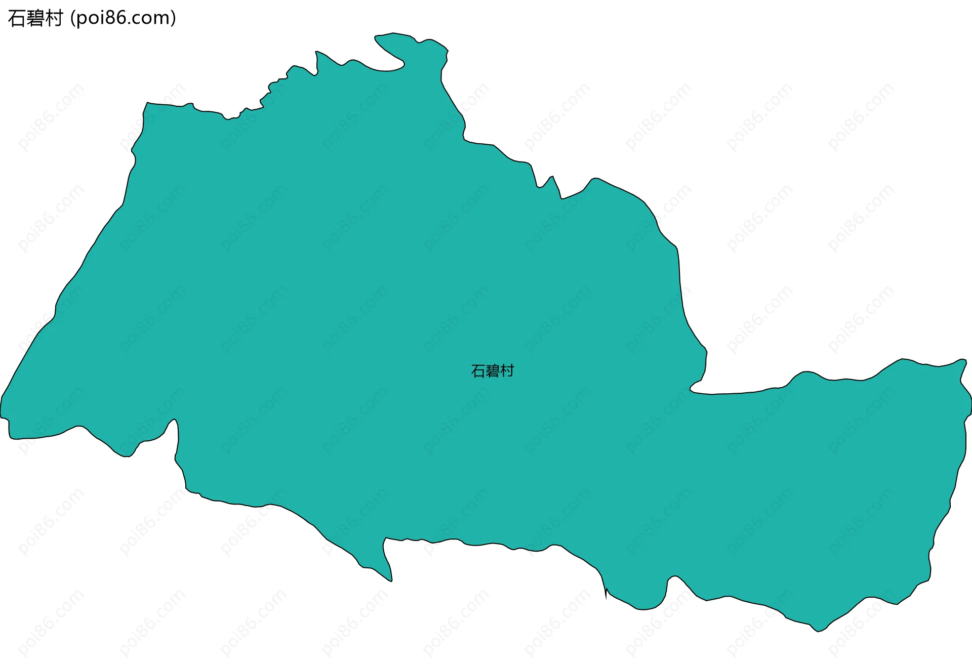 石碧村边界地图