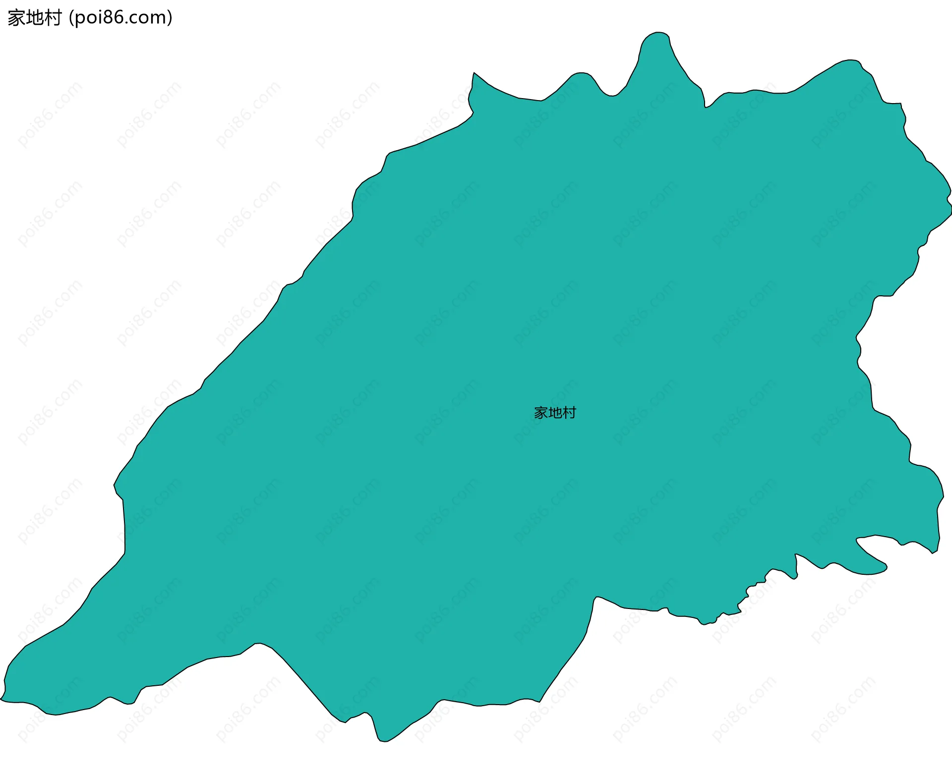 家地村边界地图