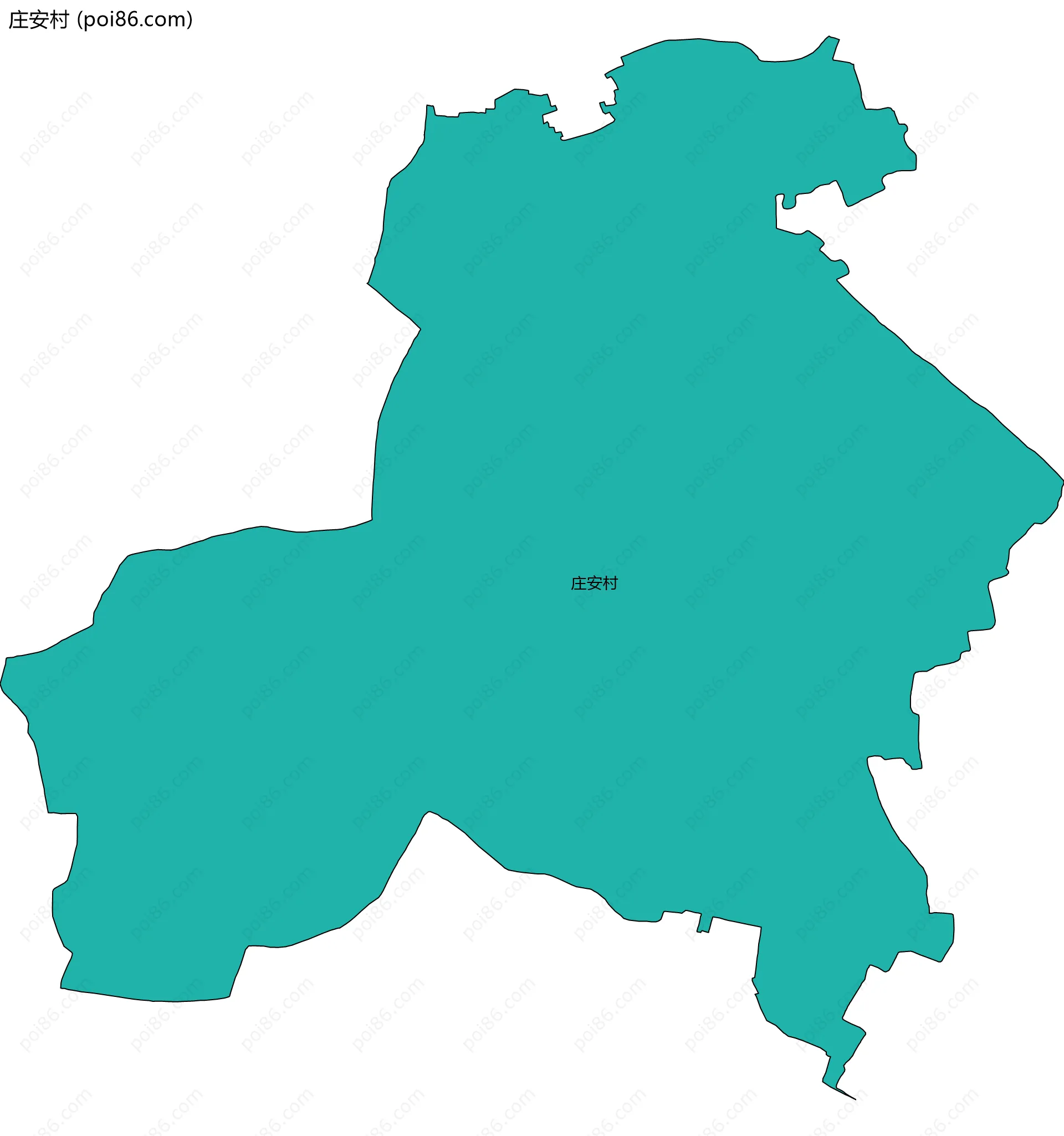 庄安村边界地图