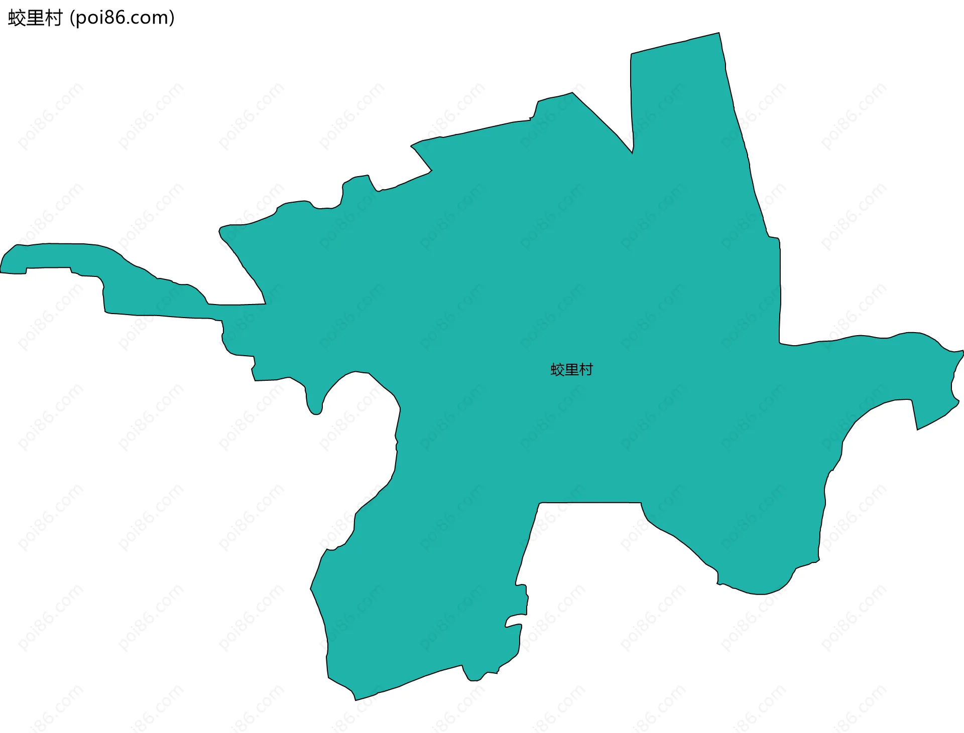 蛟里村边界地图
