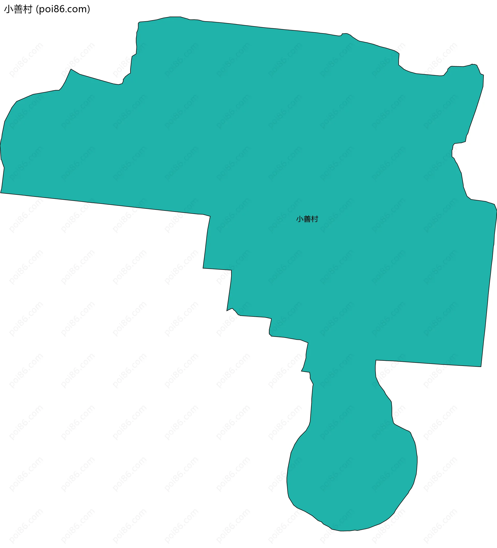 小善村边界地图