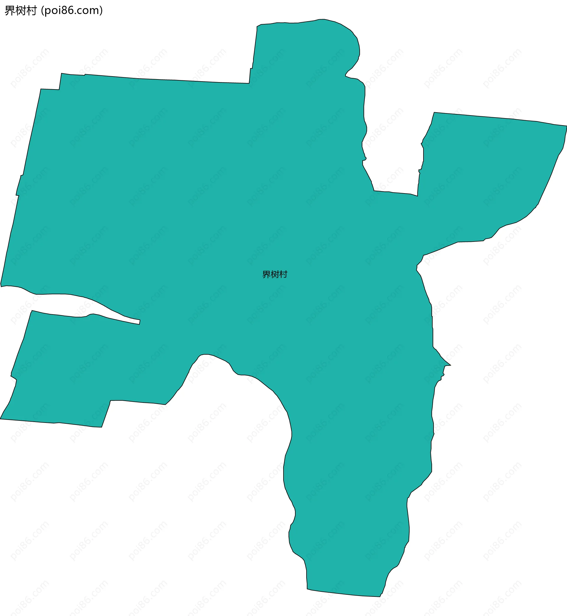 界树村边界地图