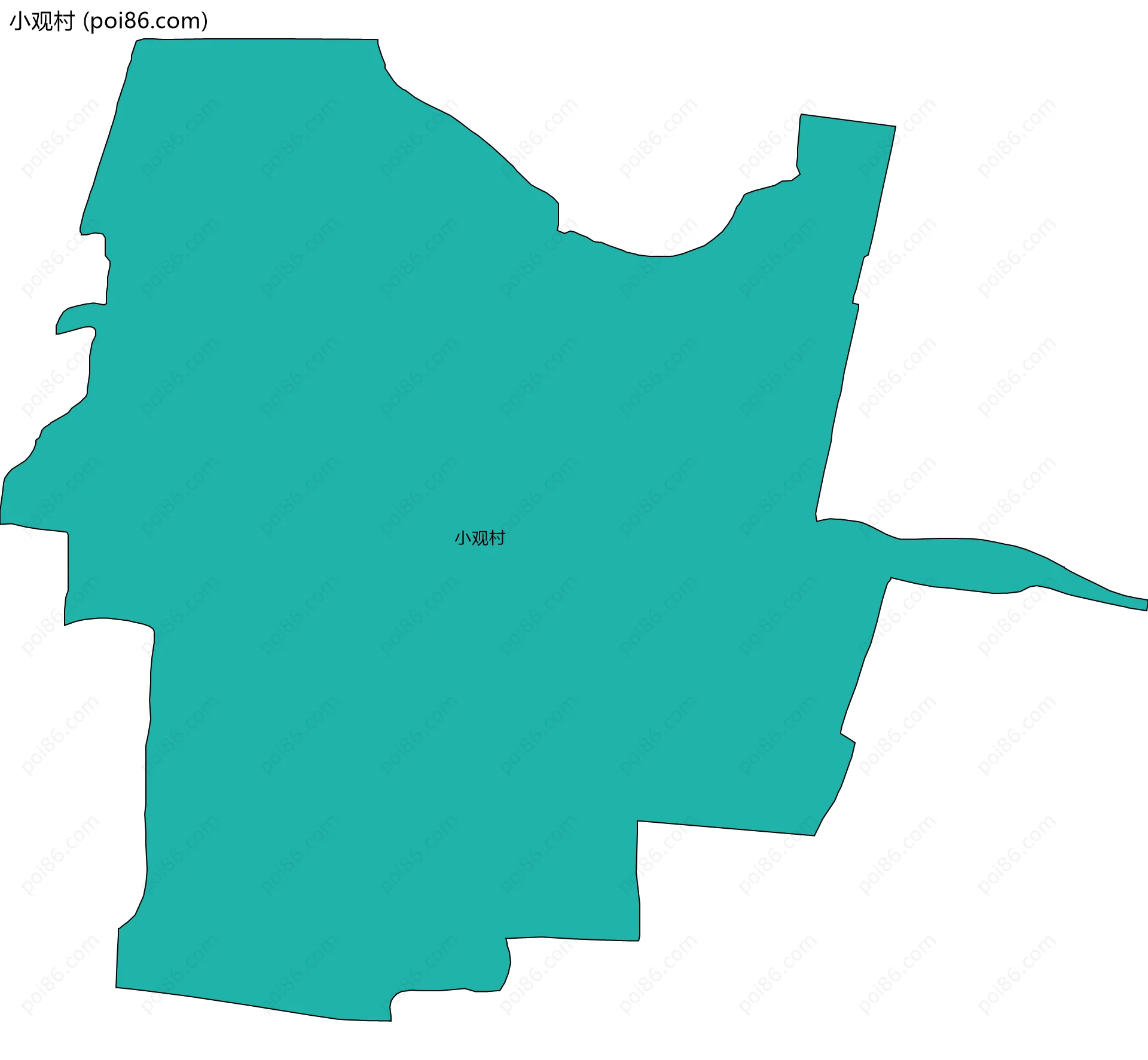 小观村边界地图