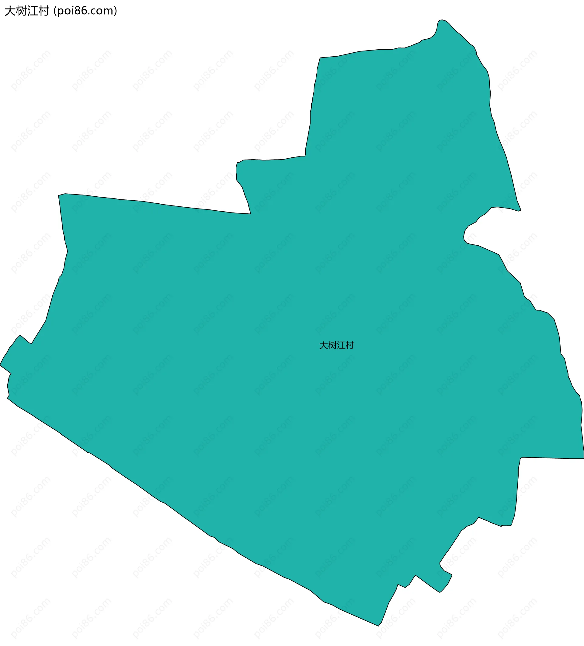 大树江村边界地图