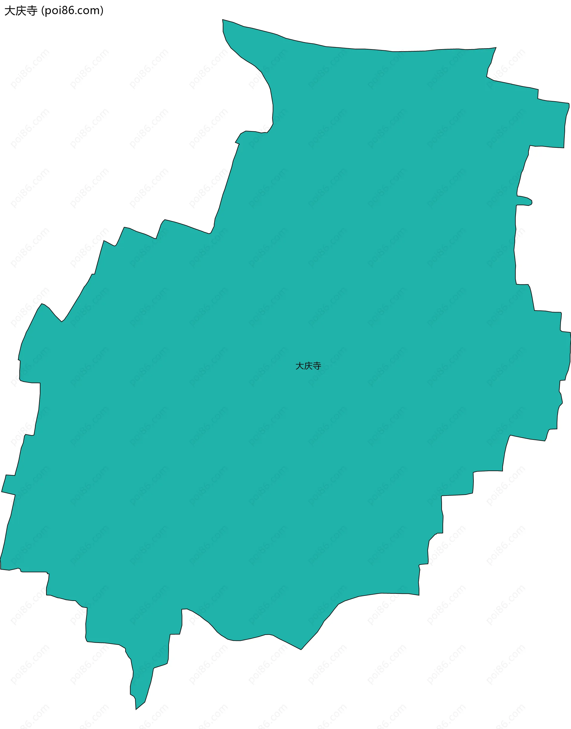 大庆寺边界地图