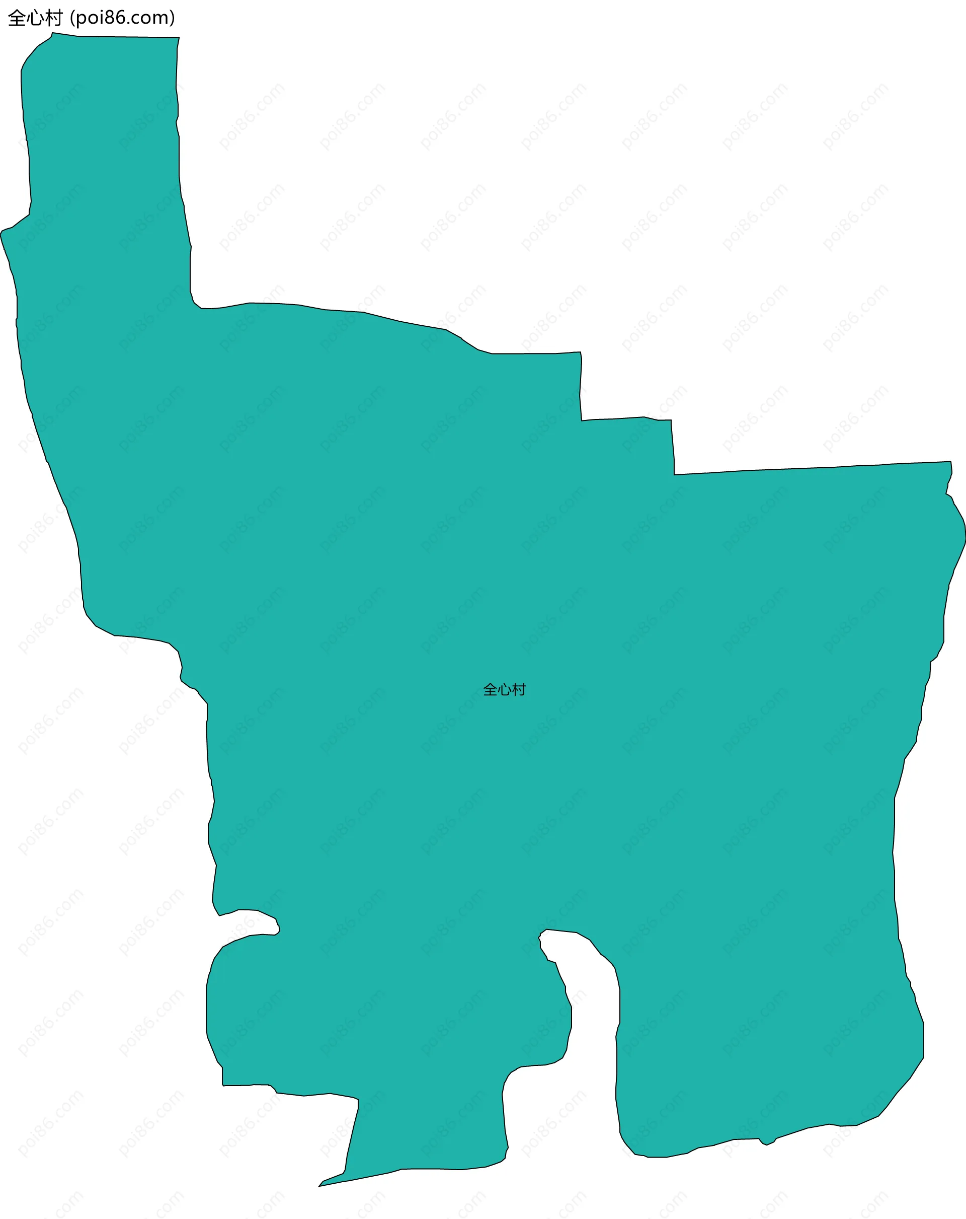 全心村边界地图