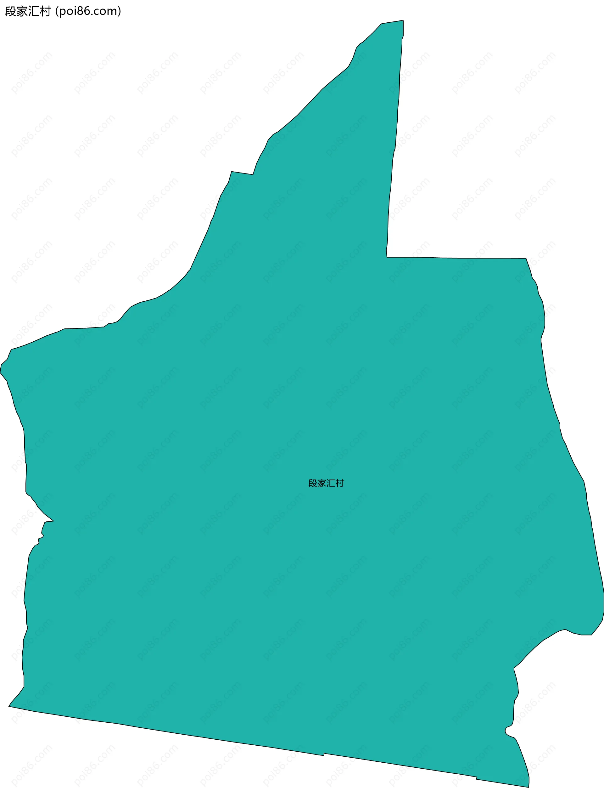 段家汇村边界地图
