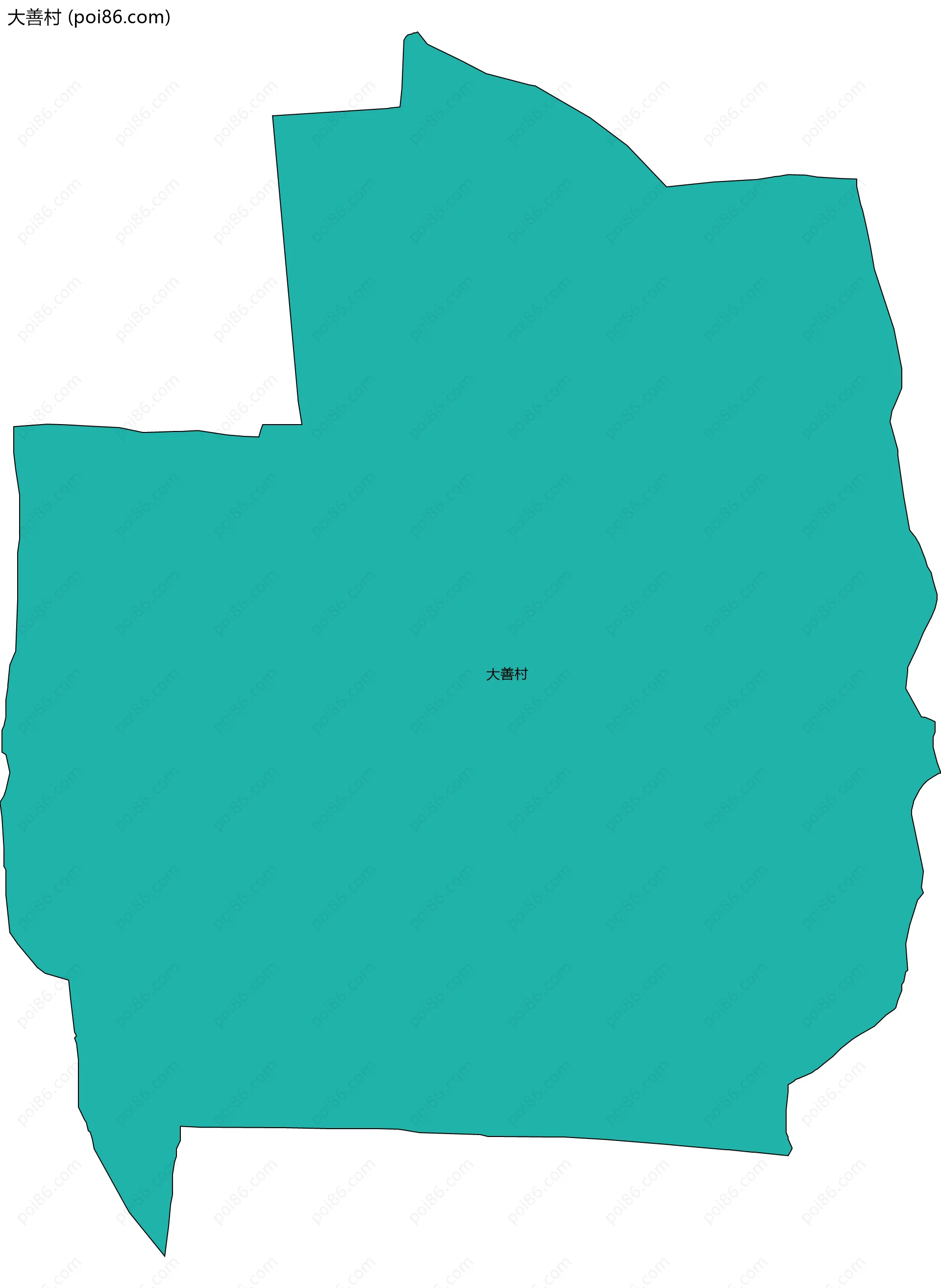 大善村边界地图