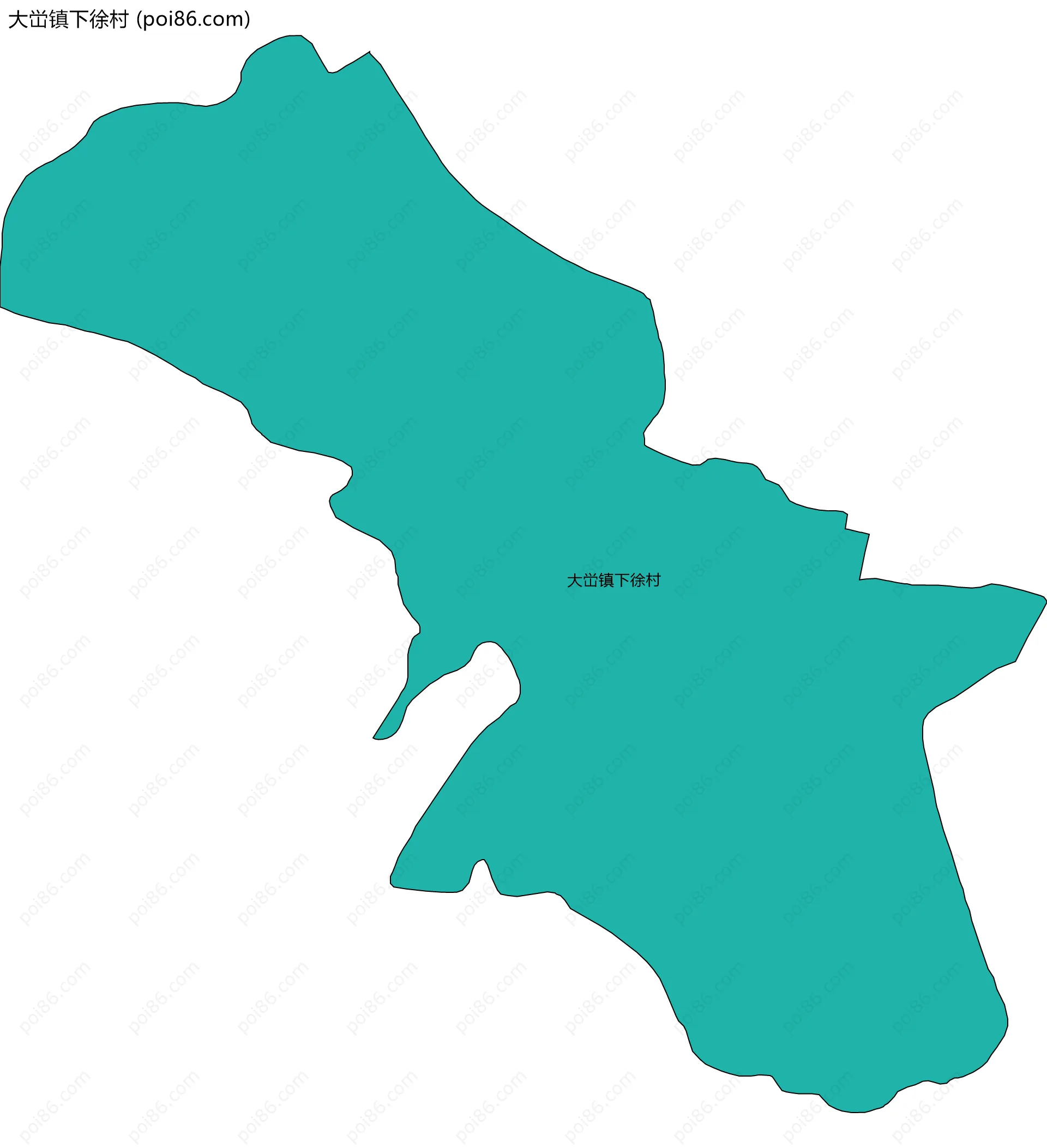 大峃镇下徐村边界地图