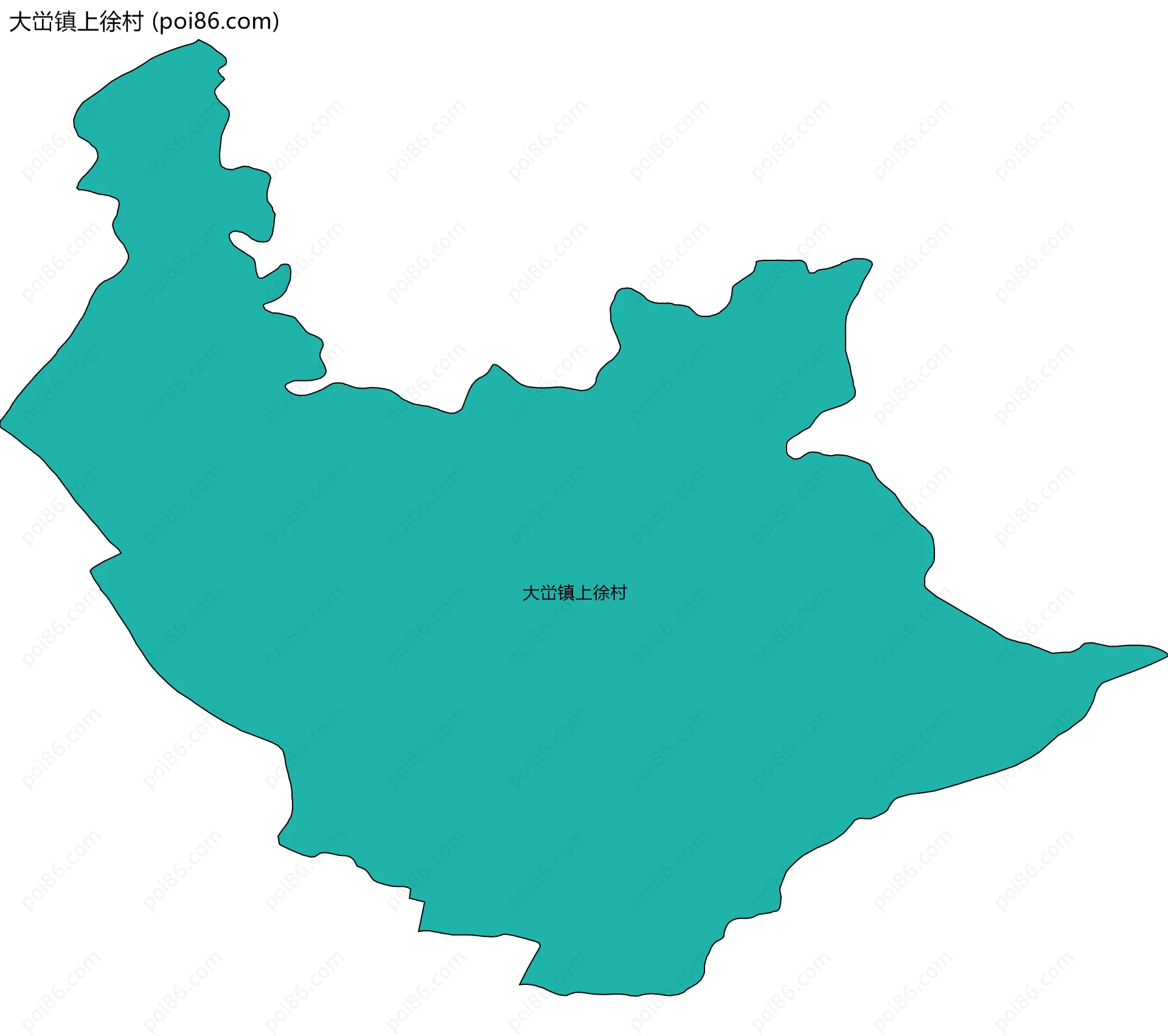 大峃镇上徐村边界地图