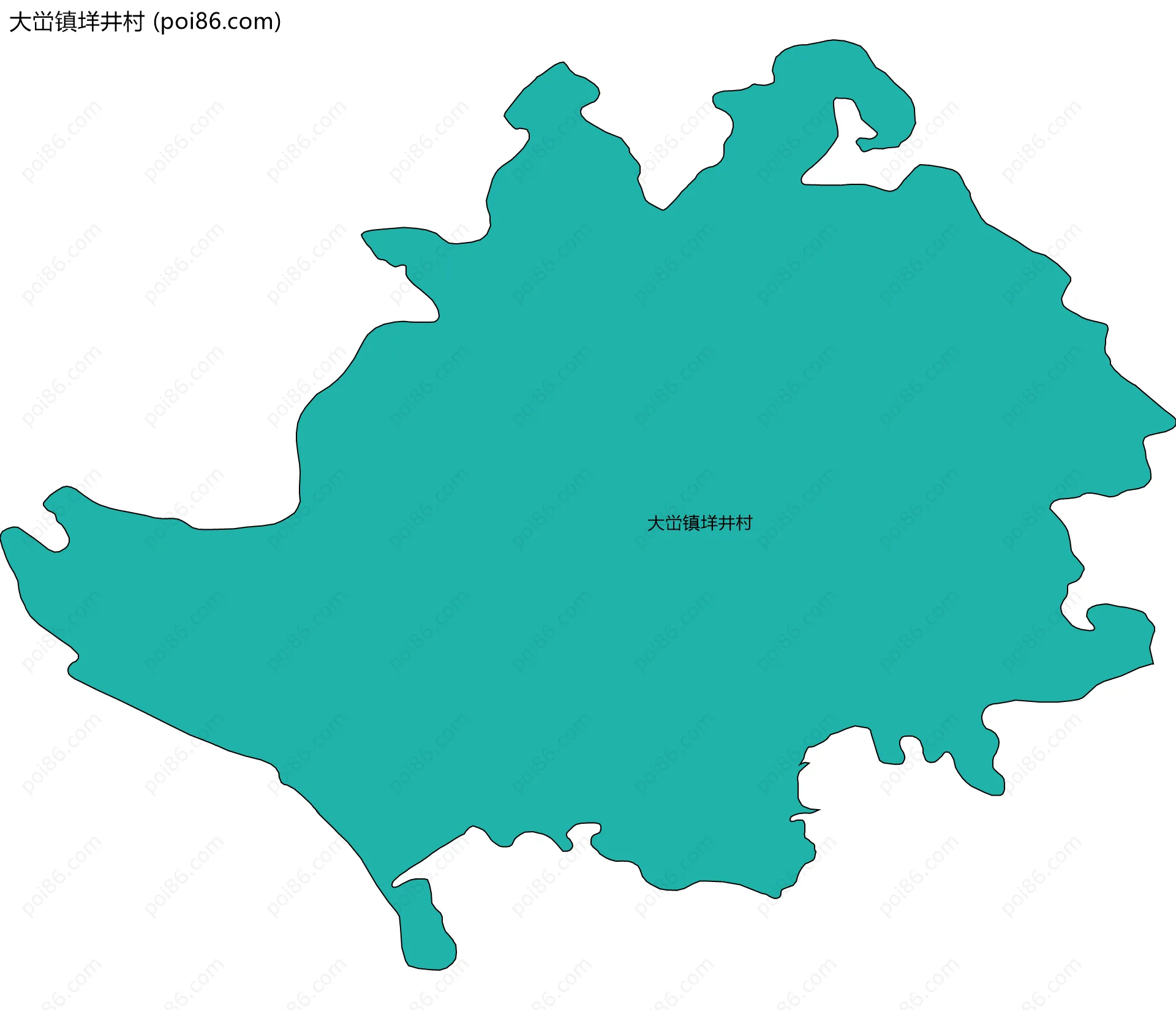 大峃镇垟井村边界地图