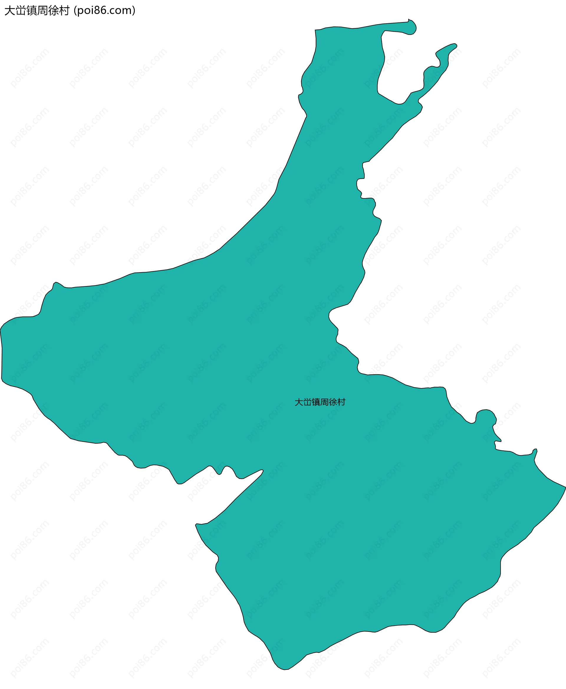 大峃镇周徐村边界地图